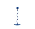 Curved Ljusstake Cobalt Blue 23cm