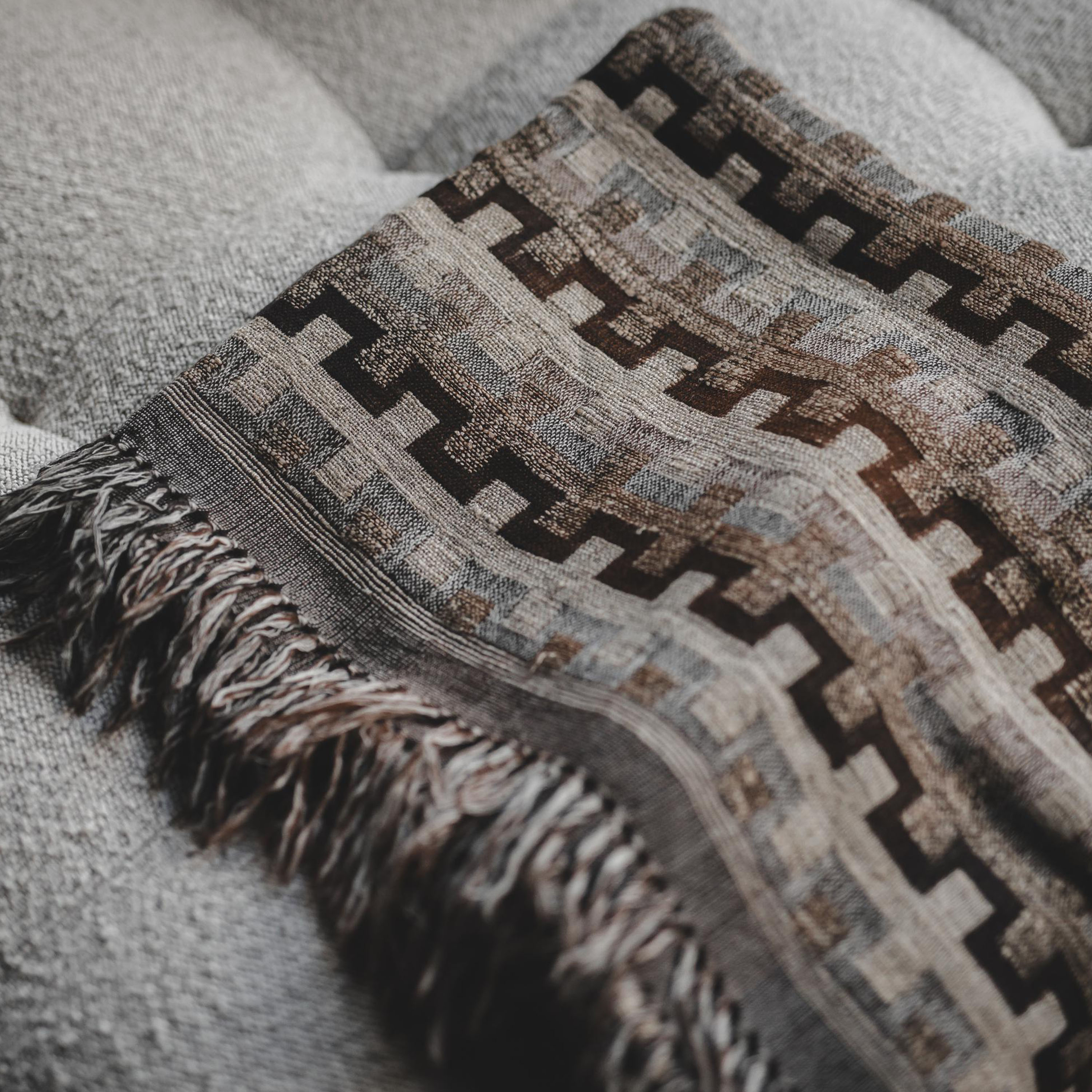 Jakobsdals Evangeline pledd rust 170x130