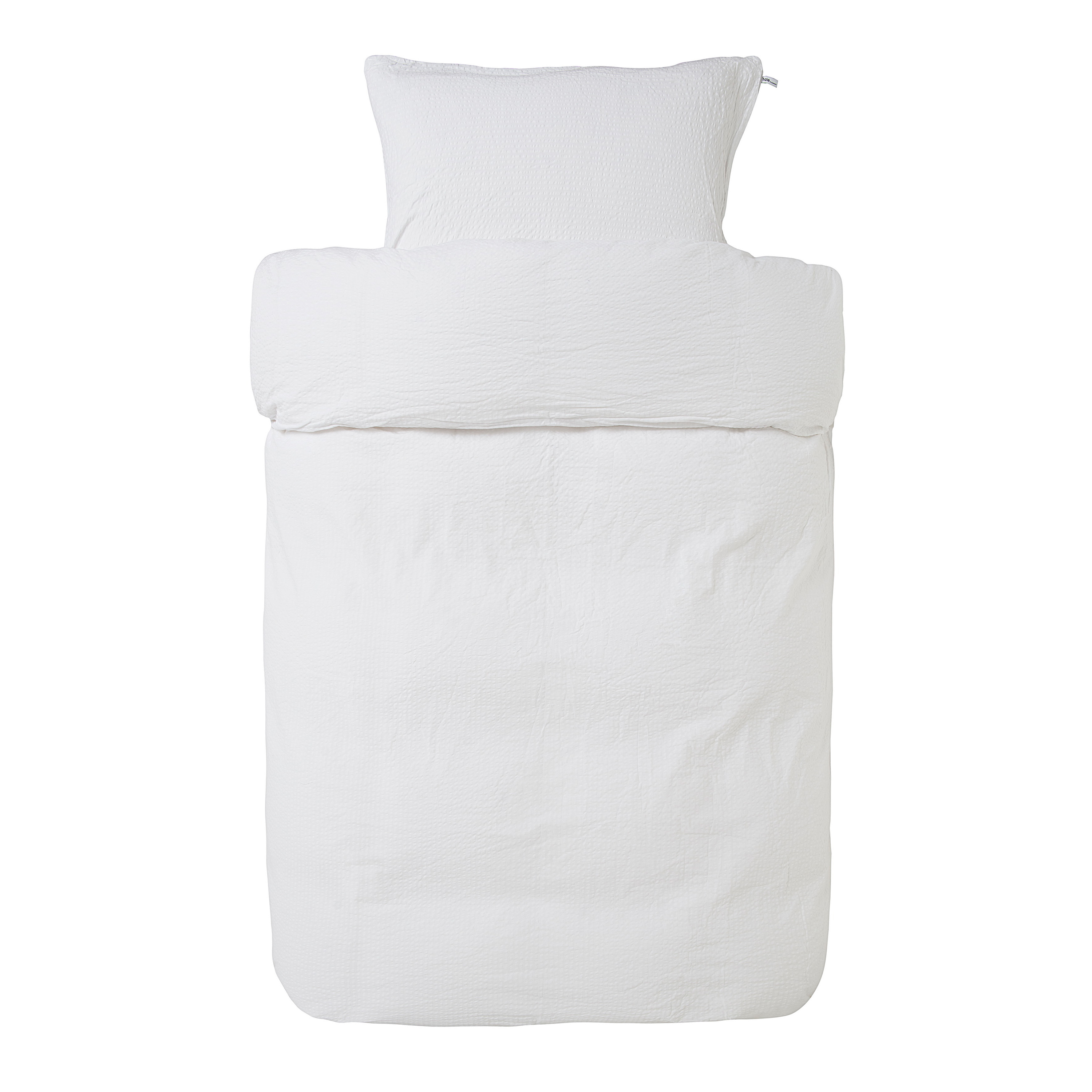 Pure 3-del Påslakanset Krepp Vit