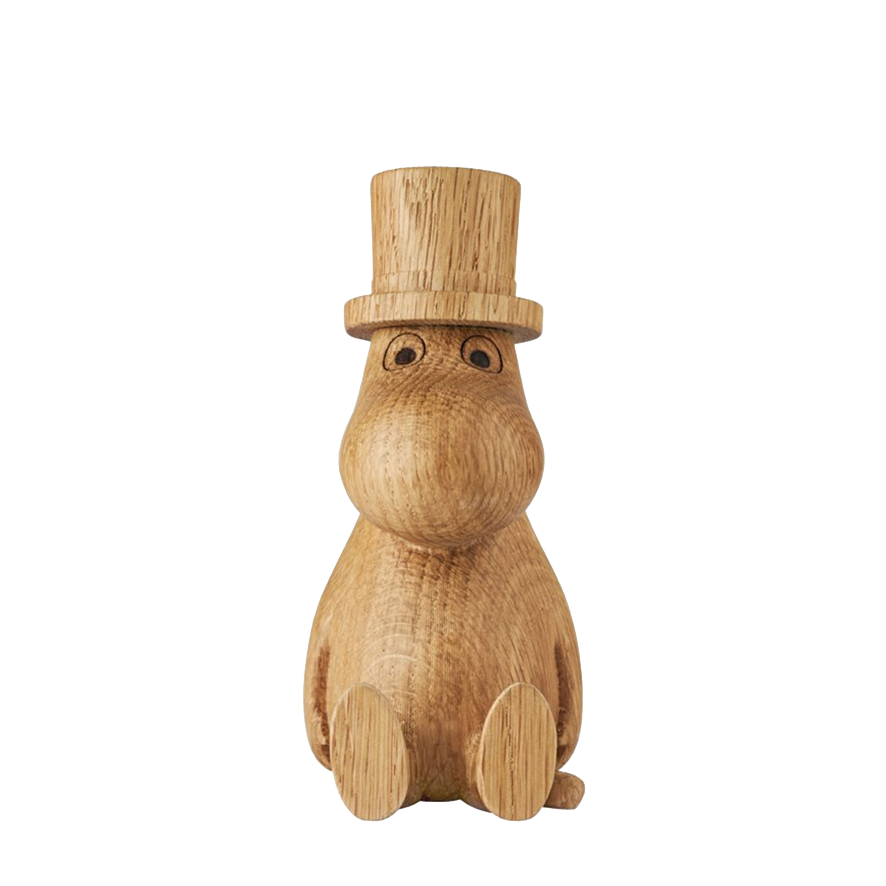 Moomin Wooden Decoration Moominpappa Oak Small