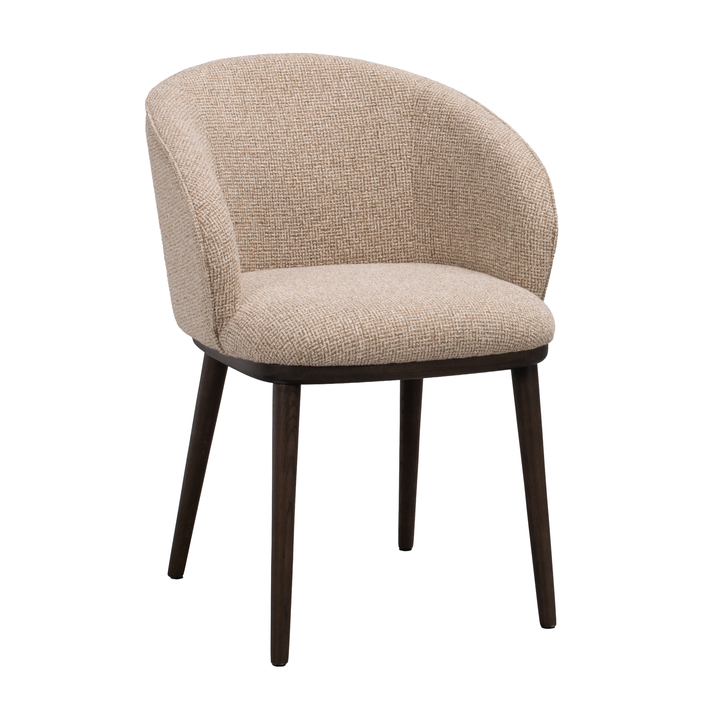 Judson Karmstol Mellanbeige/Brunbetsad Ek