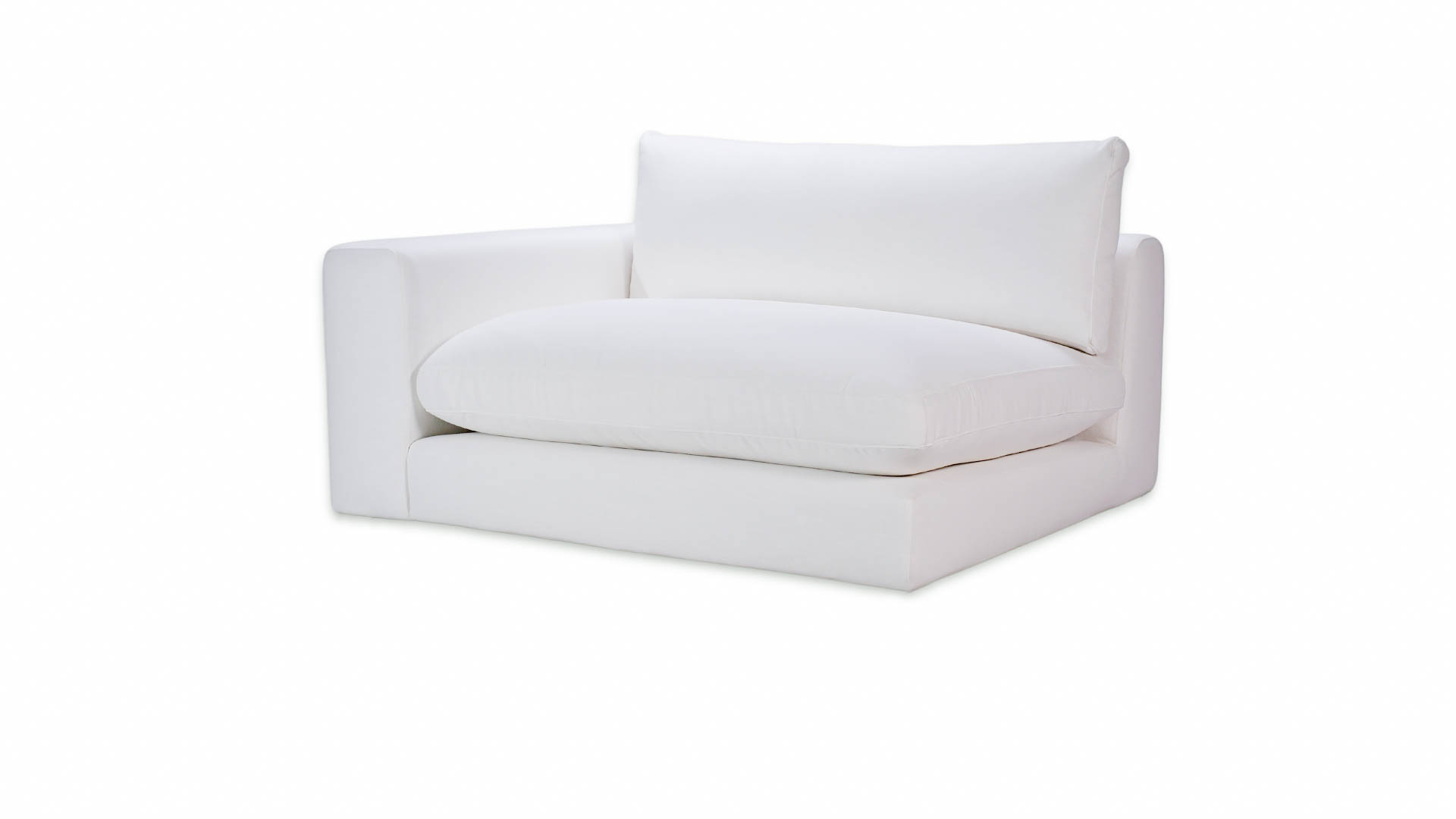 Sleepo Collection - Capri 1,5 istuttava sohvaosa vasen käsinoja valkoinen 142cm - Textil - Sohvat