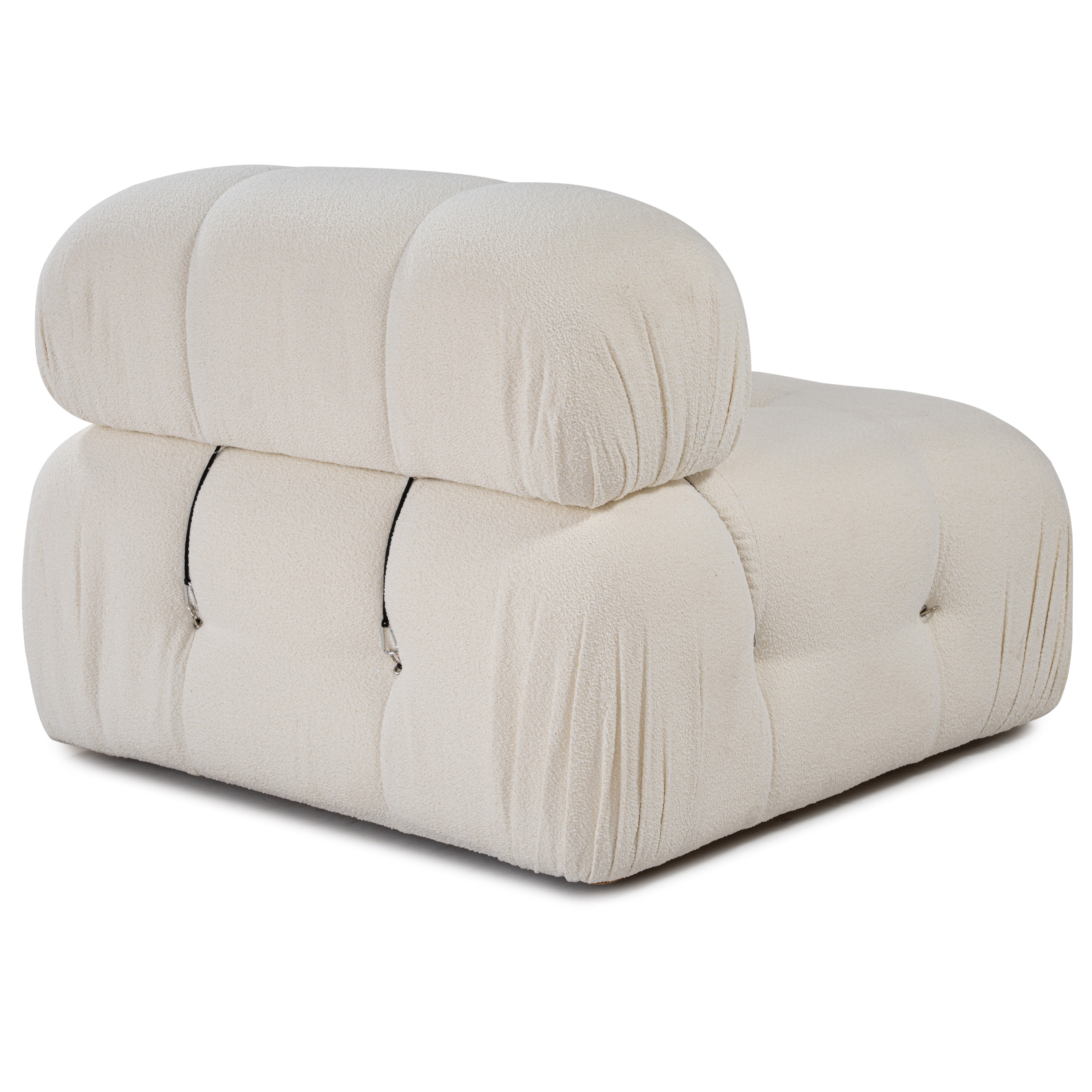 Sleepo Collection Blanca Høyremodul White Bouclé