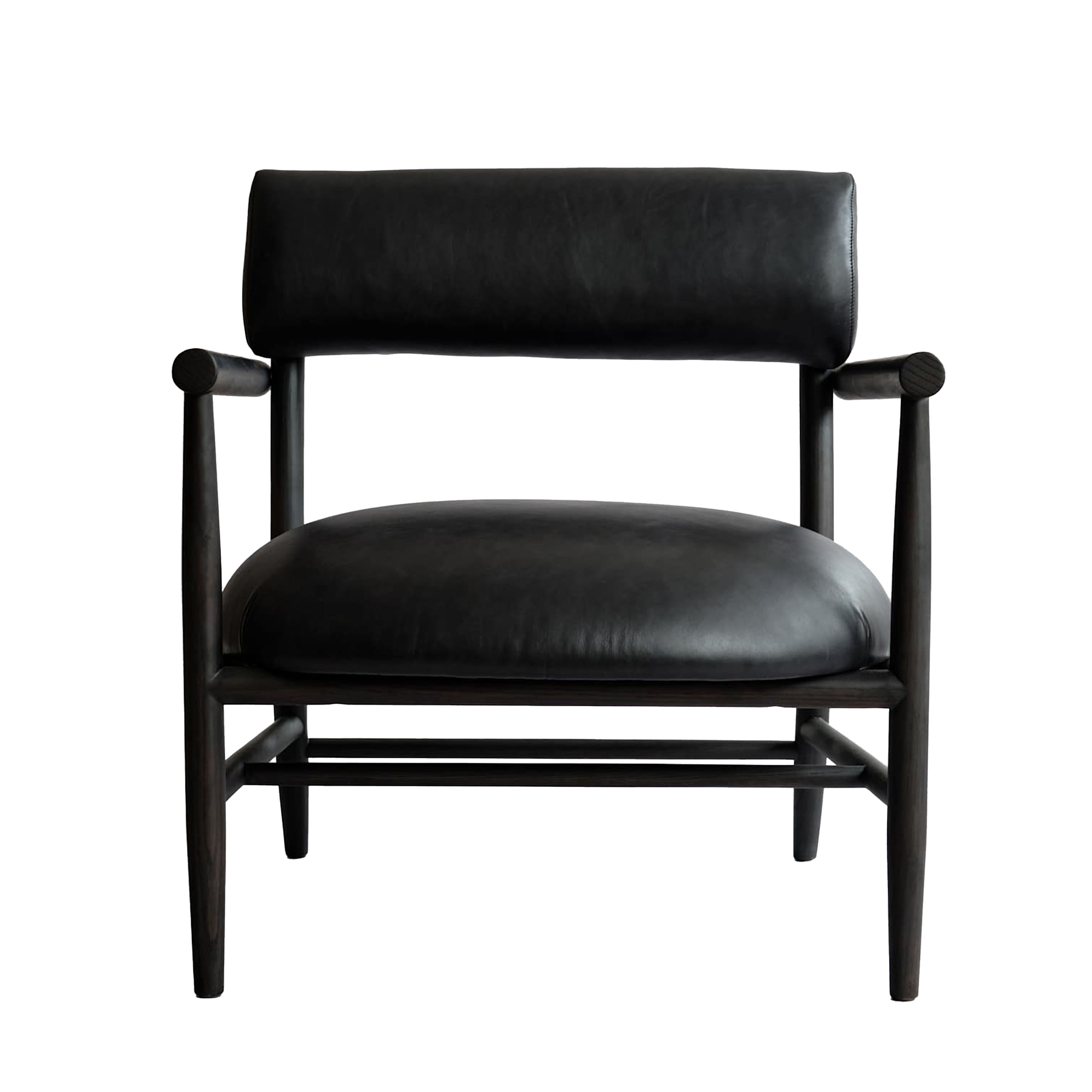 Nama Loungestol Aniline Leather Black
