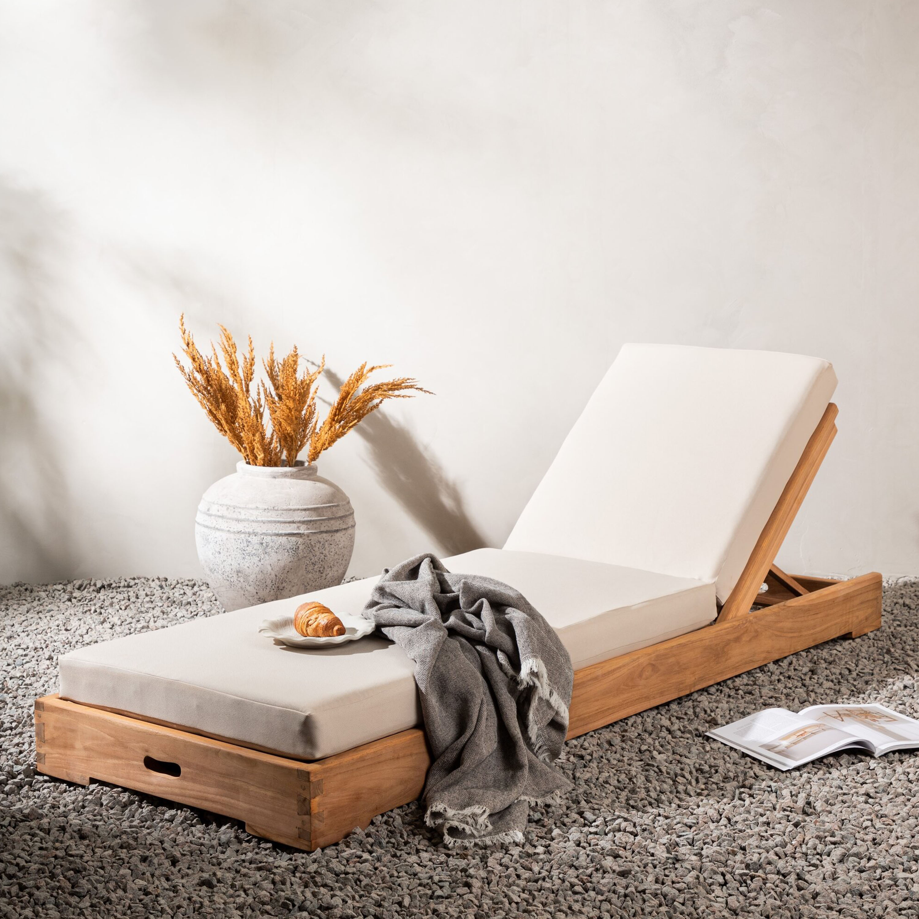 Venture Home Kenya Solsäng Teak/Beige