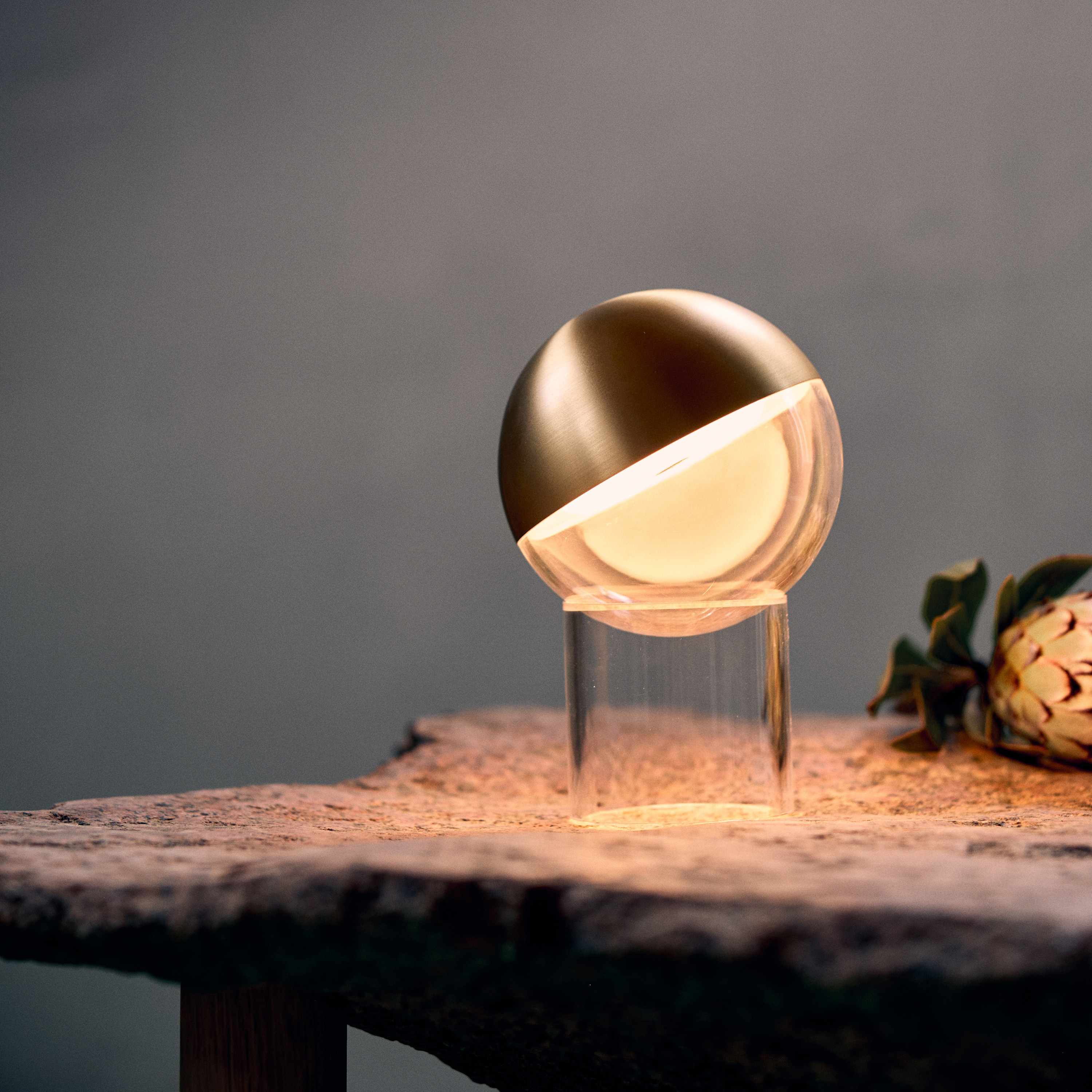 Frandsen Pila Portable Pöytävalaisin Solid Brass 19cm