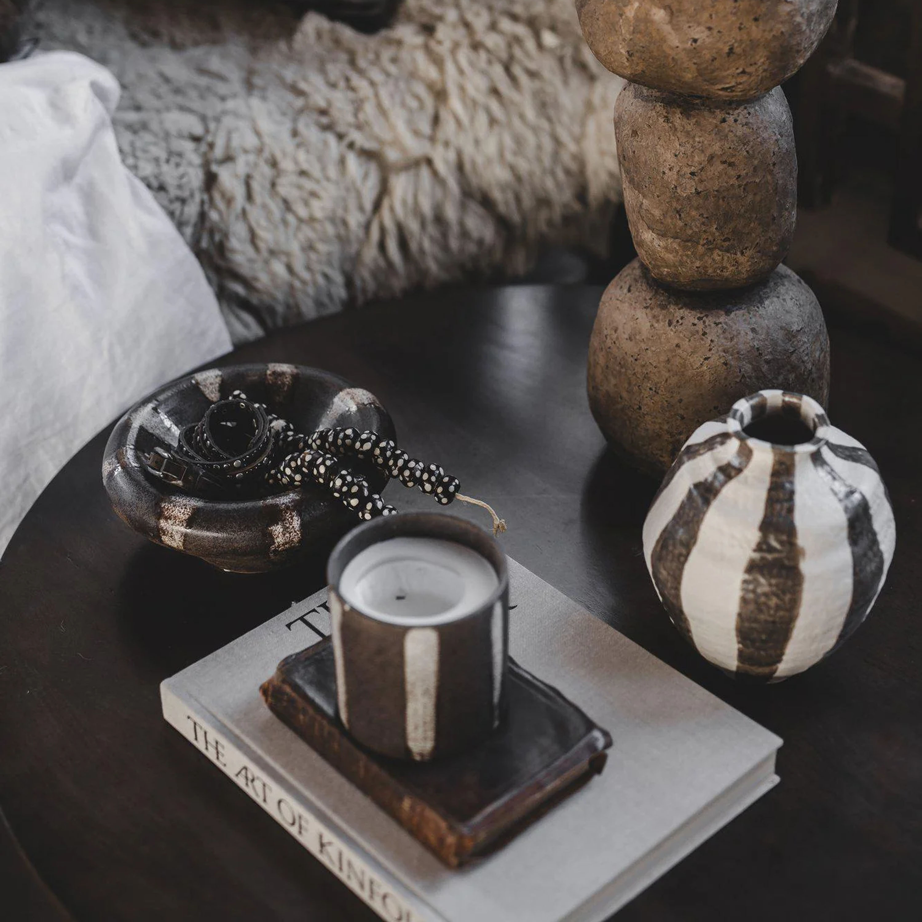 Jakobsdals Raia Maljakko Beige/Mole 20 cm