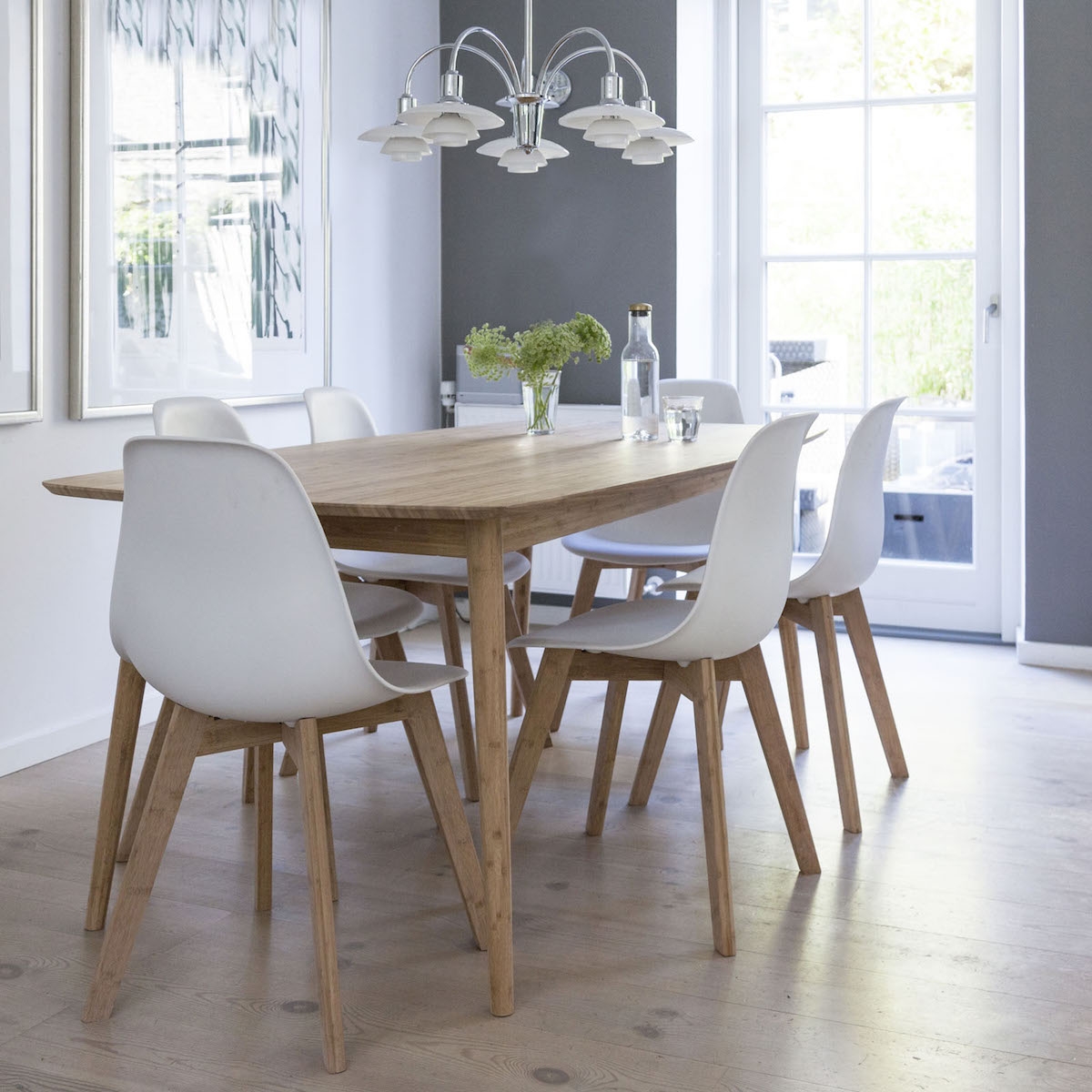 Cinas Noble Ruokapöytä Bambu 182cm