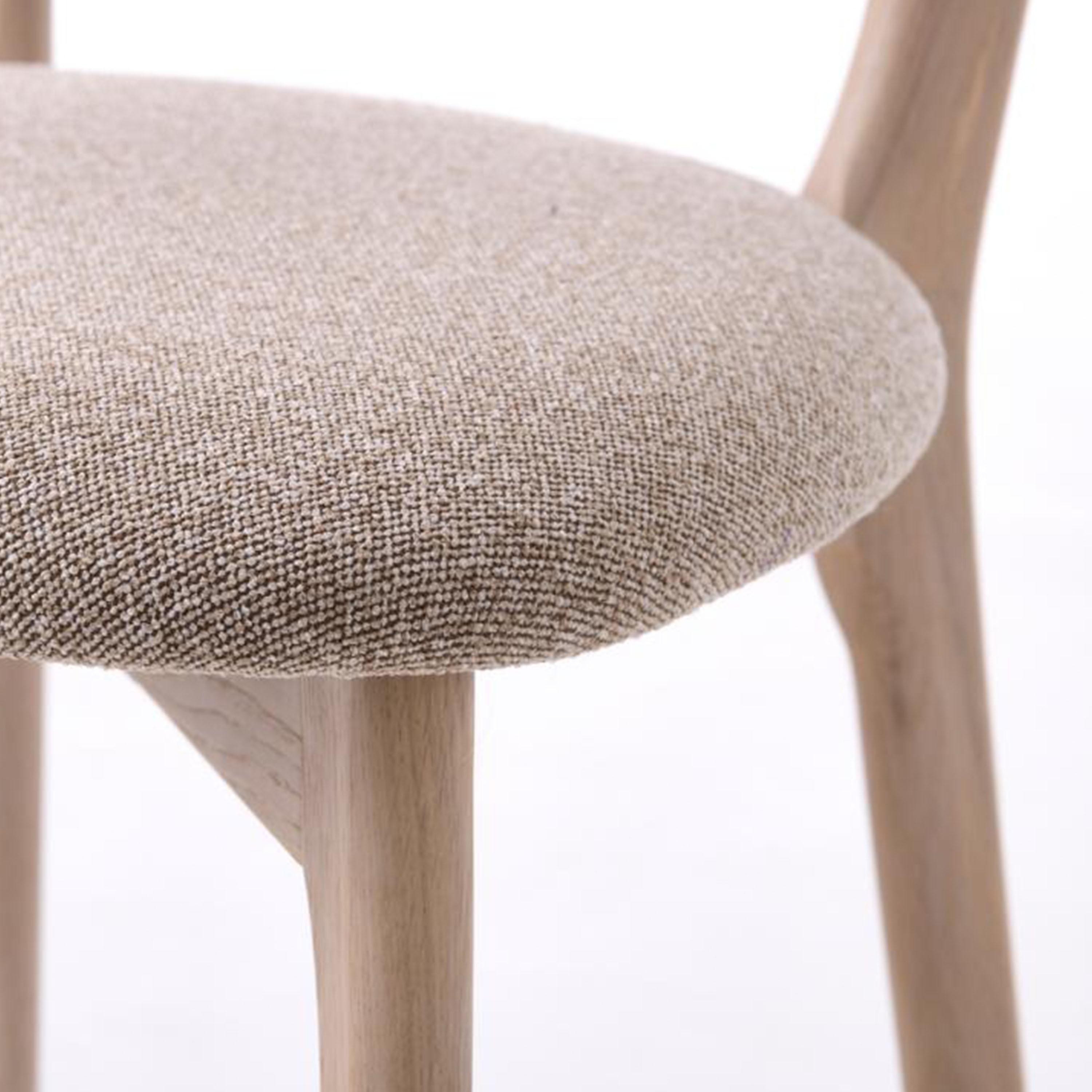 Nordic Home Frances Esszimmerstuhl Weiße Eiche/Sand