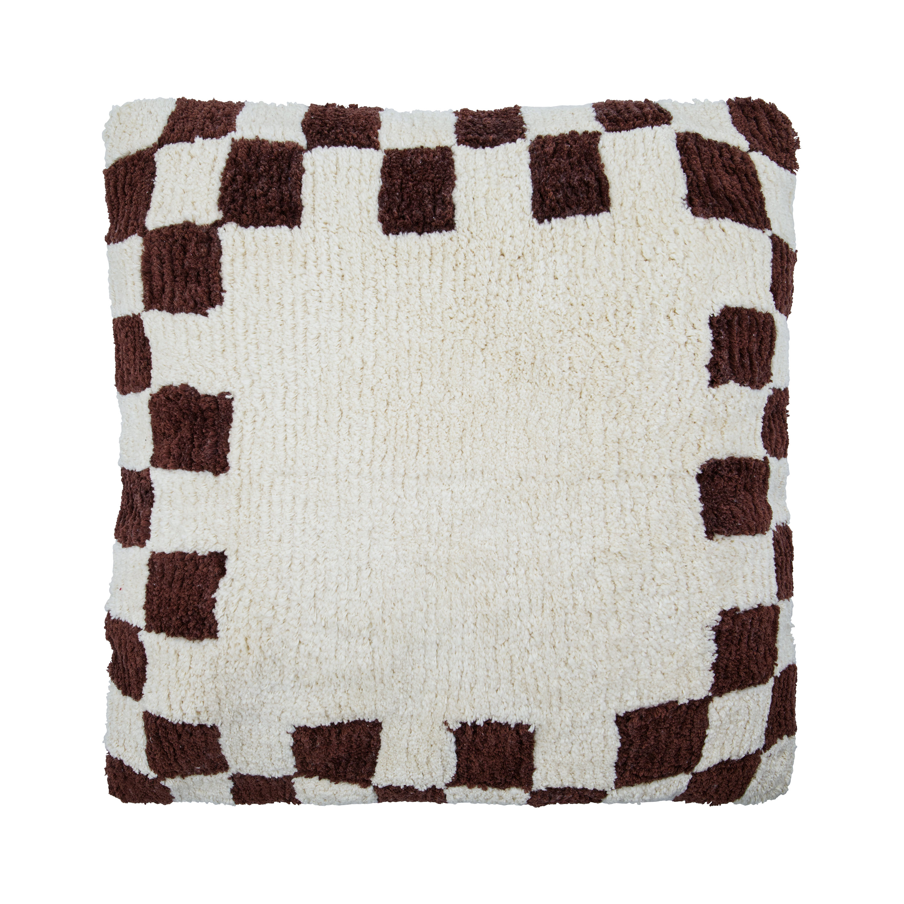 Chess Kuddfodral Brown/Off-white 50x50