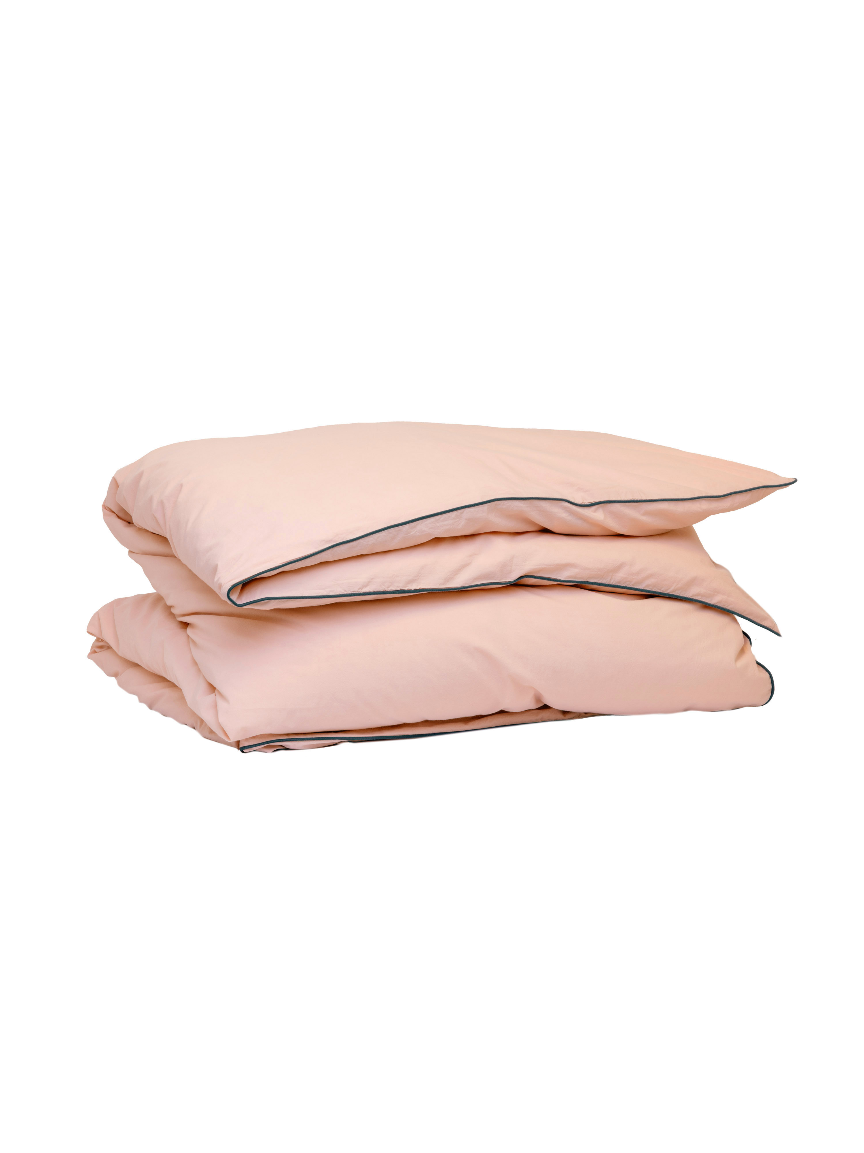 Mille Notti - Powder Pussilakana EKO Vaaleanpunainen/Tummansininen 220x220 - 100% Ekologisk Bomull - Pussilakanat