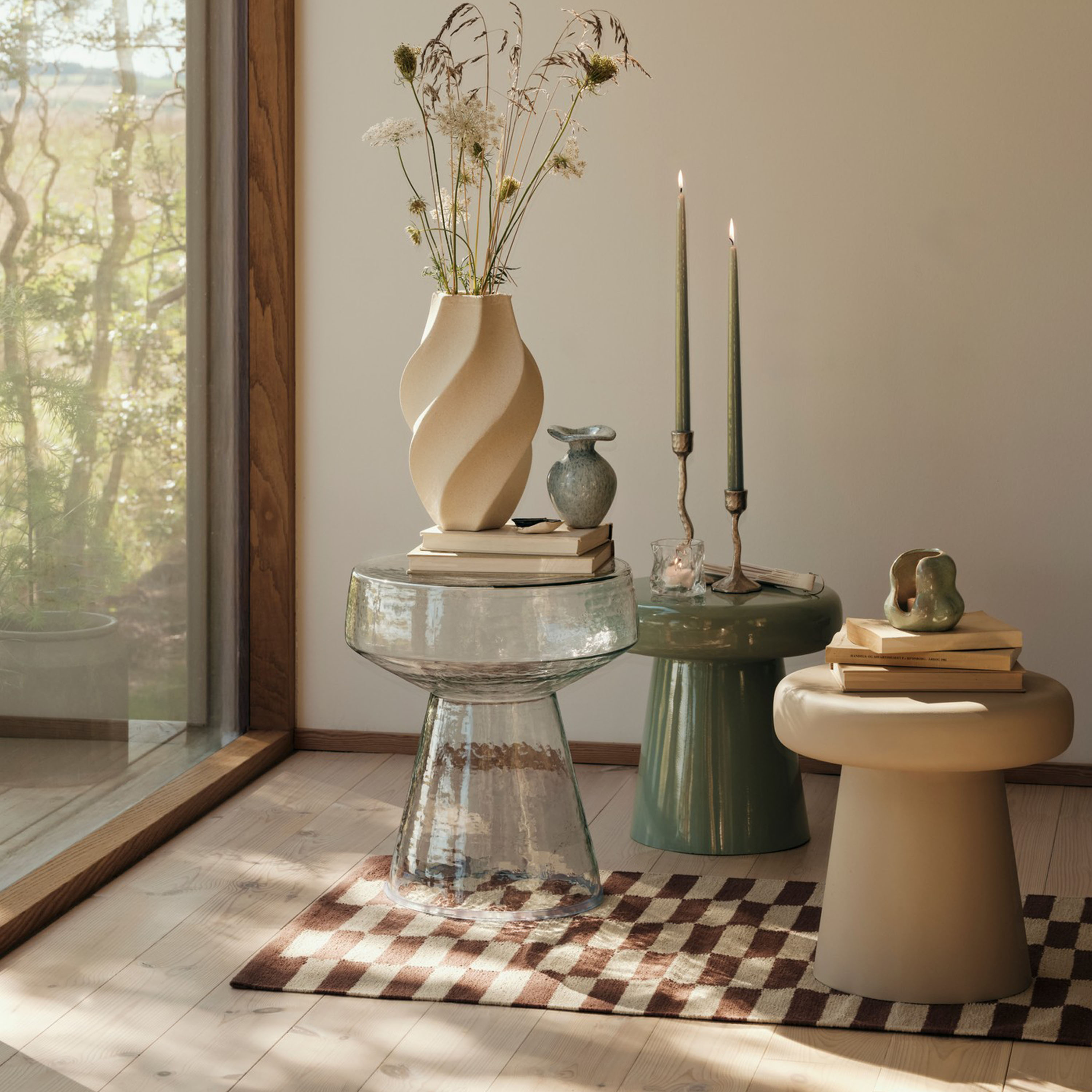 Broste Copenhagen Jelly Sidobord Beige 36cm