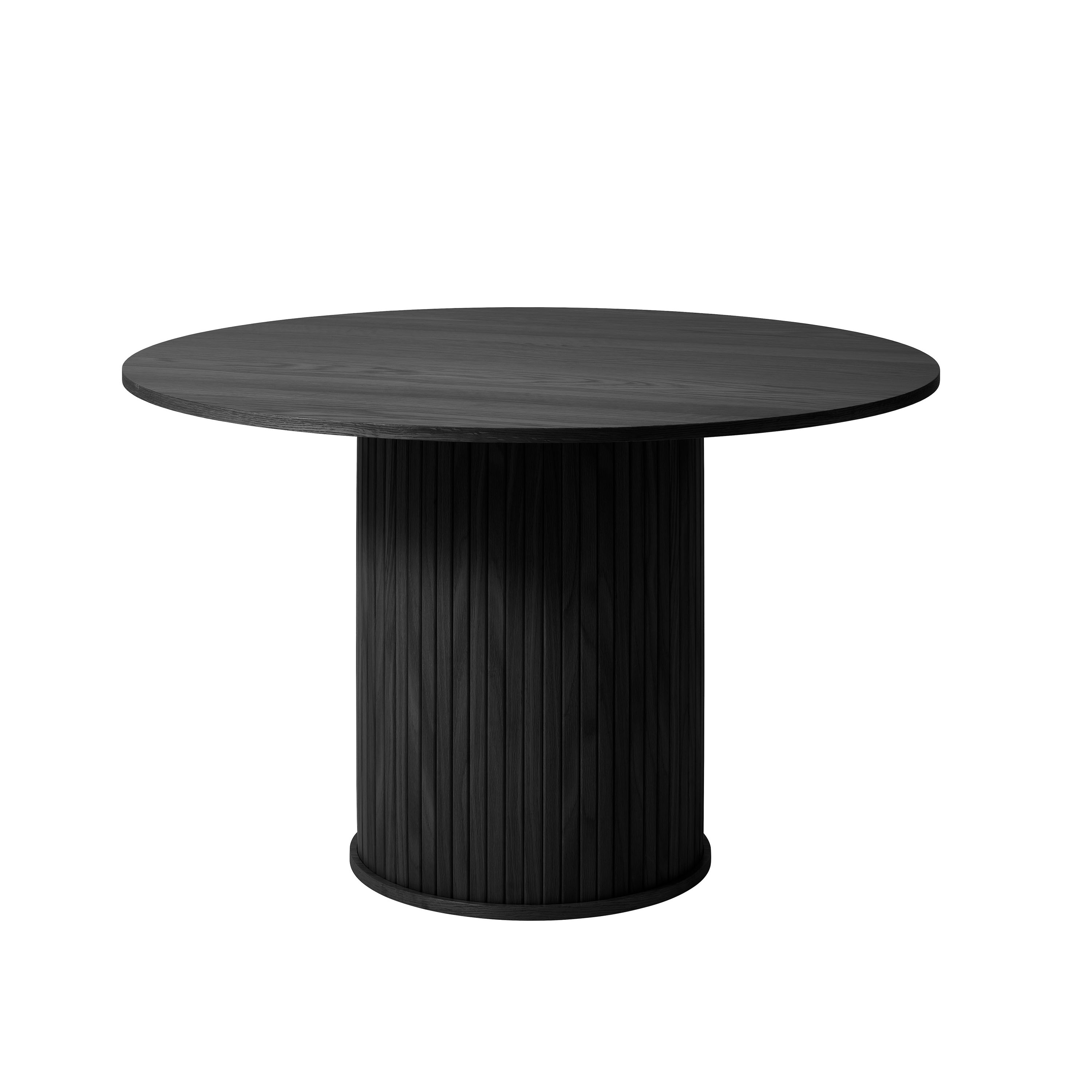 Dara Spisebord Eik Black Ø120