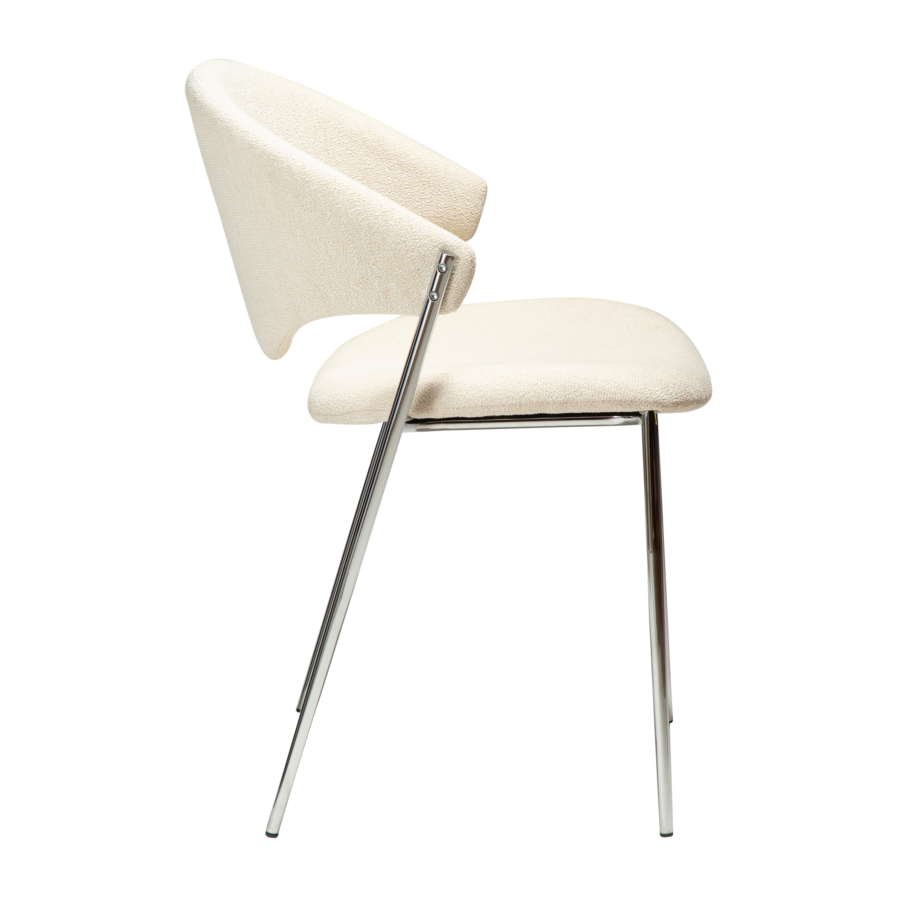 Dan Form Zone Ruokapöydän tuoli Simply Beige Bouclé