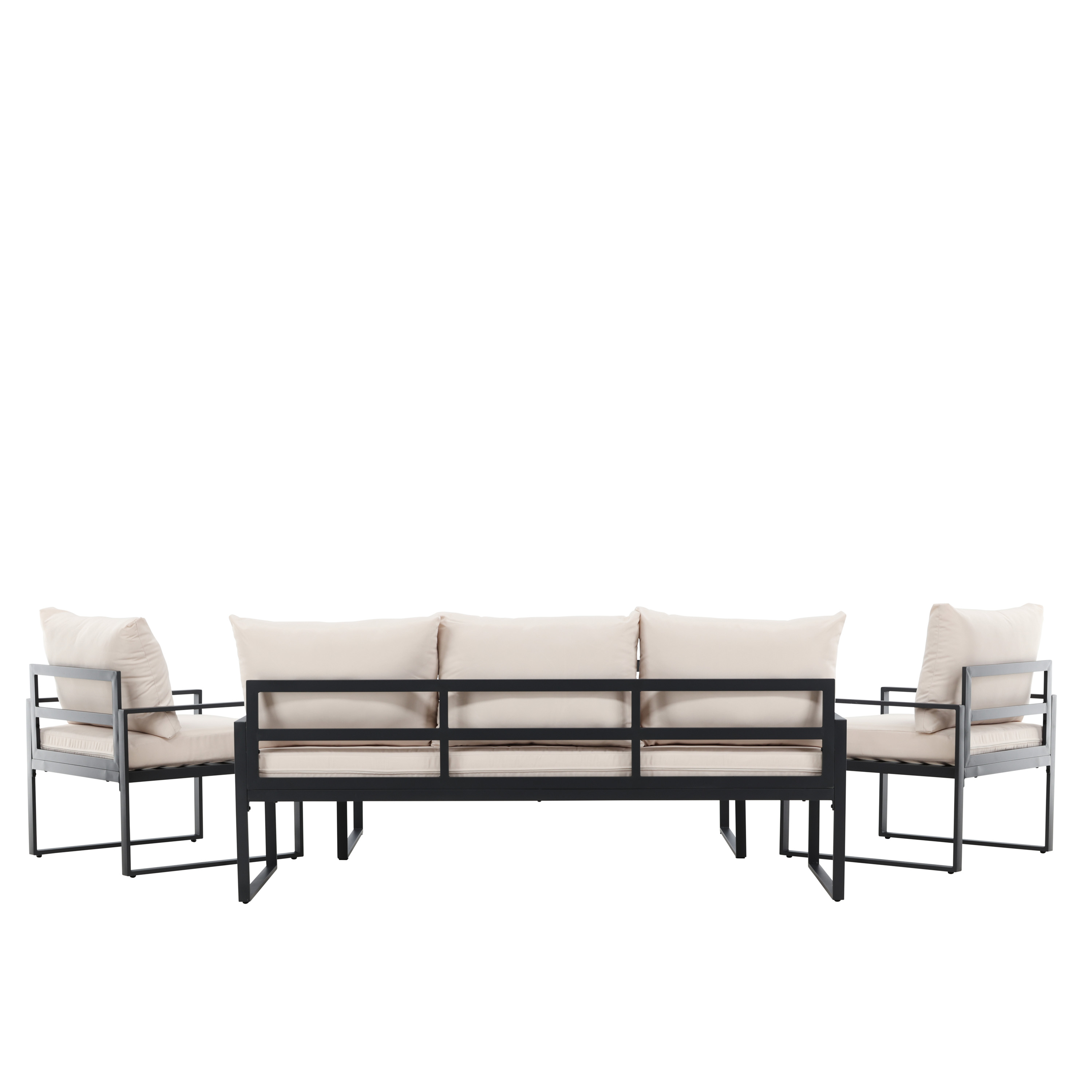 Venture Home Catania Loungeset Black/Beige