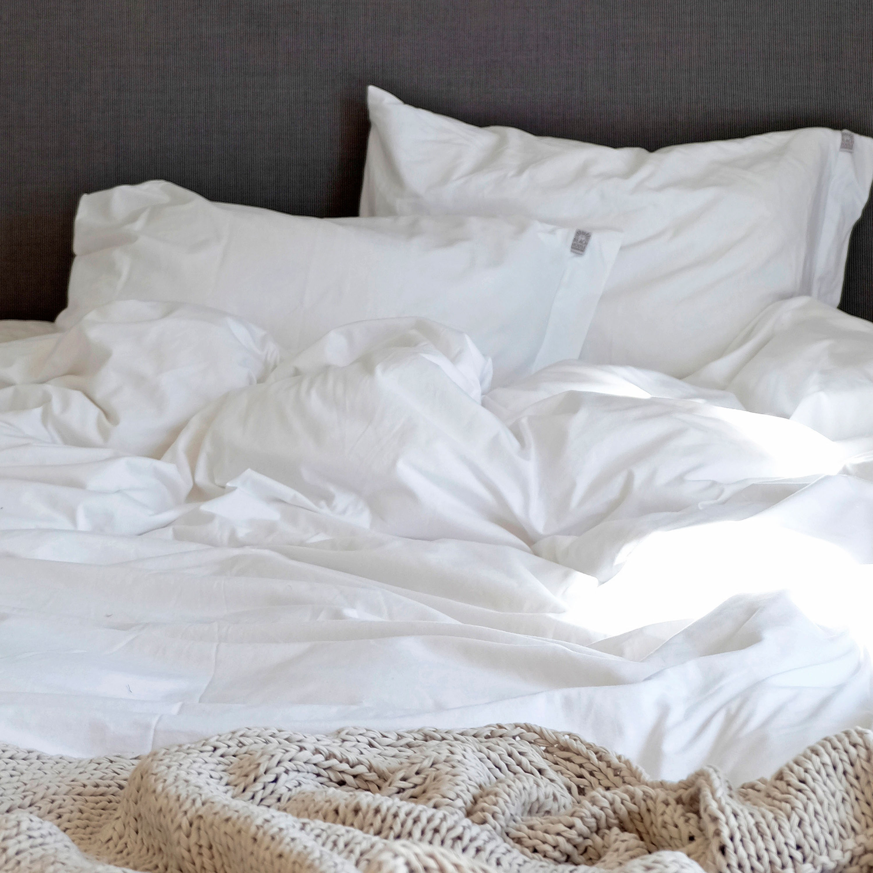 Beach House Company Plain Påslakan White Enkel