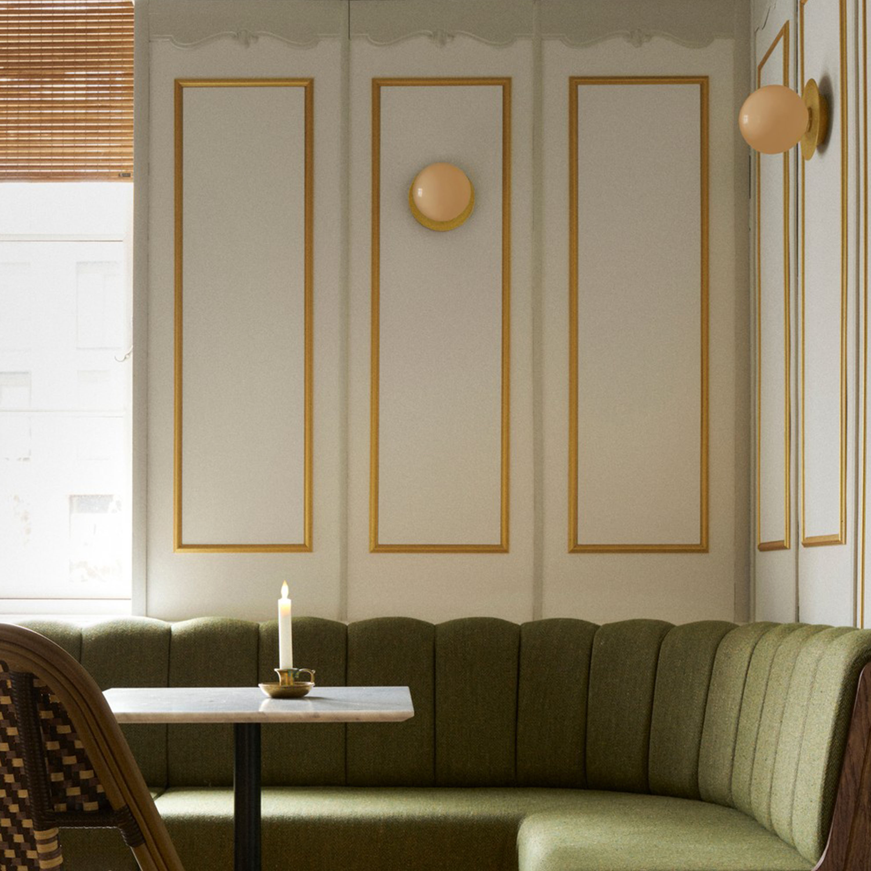 Liila 1 Vägg/Taklampa Nordic Gold/Honey Medium