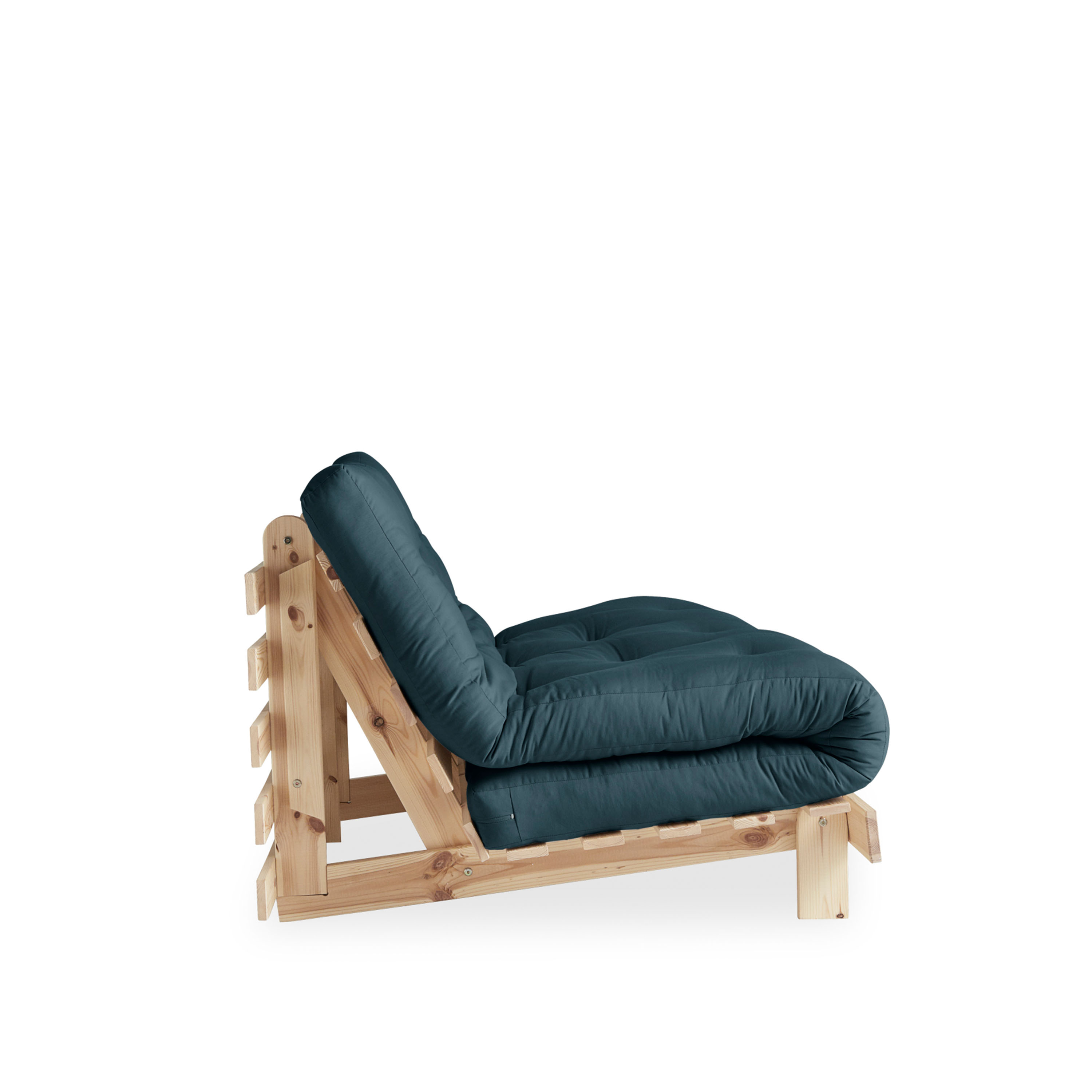 Karup Design Roots Vuodesohva Luonnollinen/Petrol Blue 140 cm