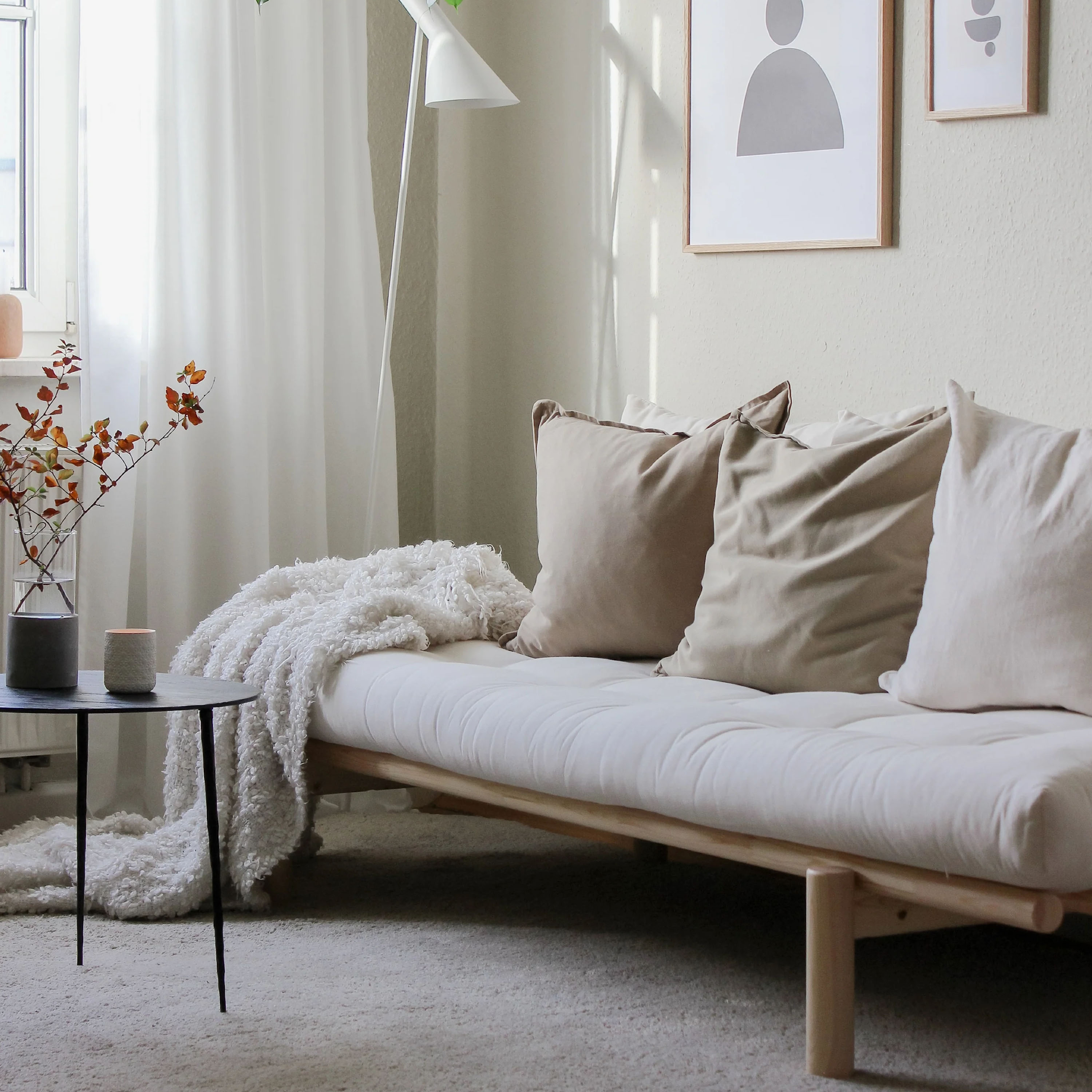 Karup Design Pace Dagseng Natur/Olive Green 200cm