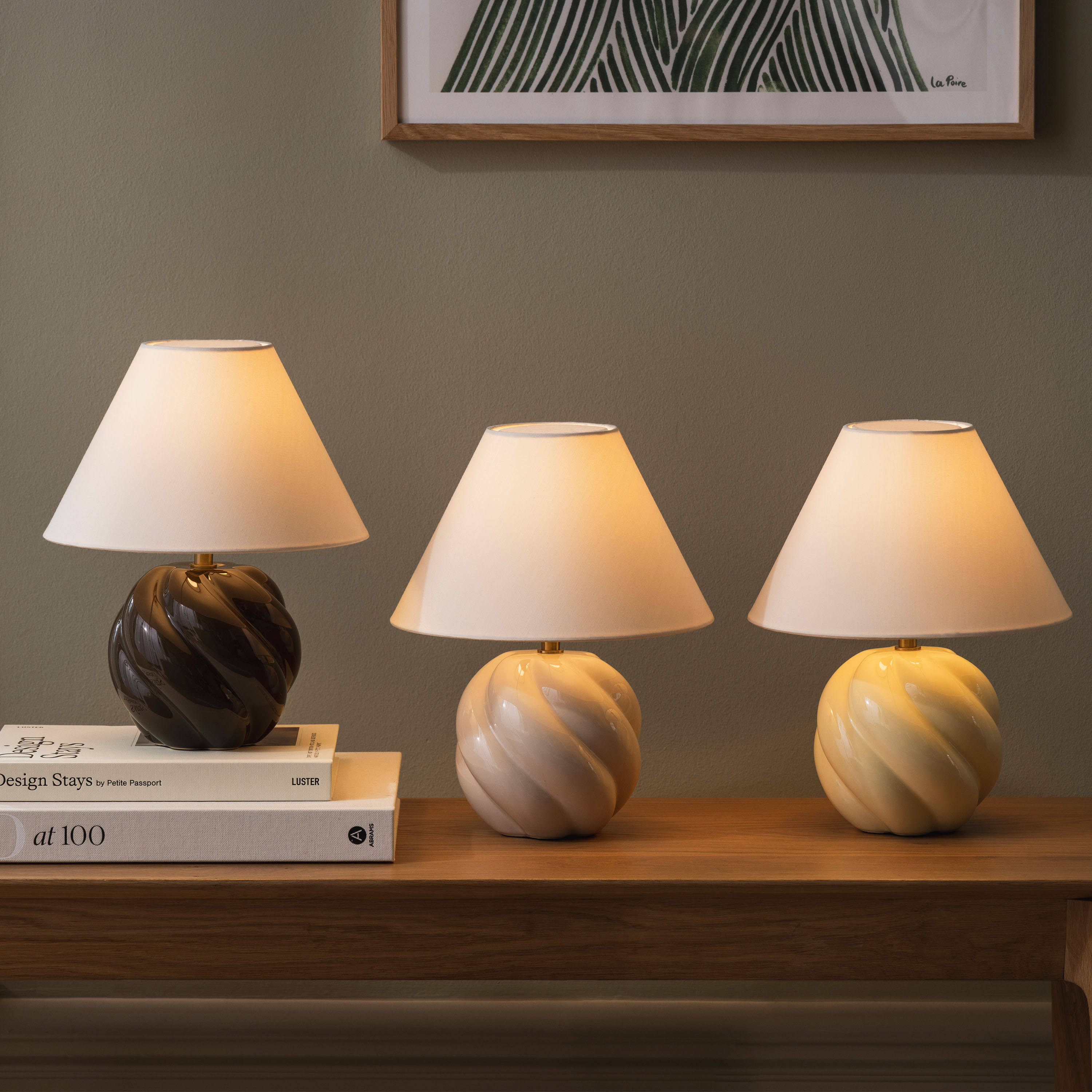 Globen Lighting Dahlia Bordlampe Mocha 24cm