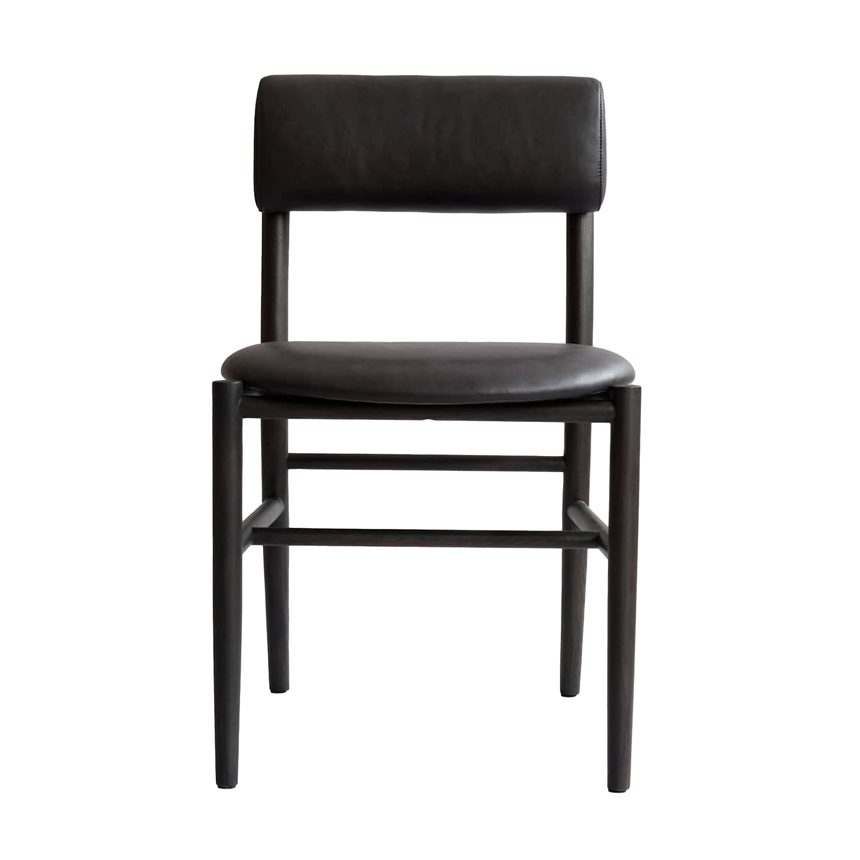 Nama Matstol Coffee Black/Aniline Leather Black