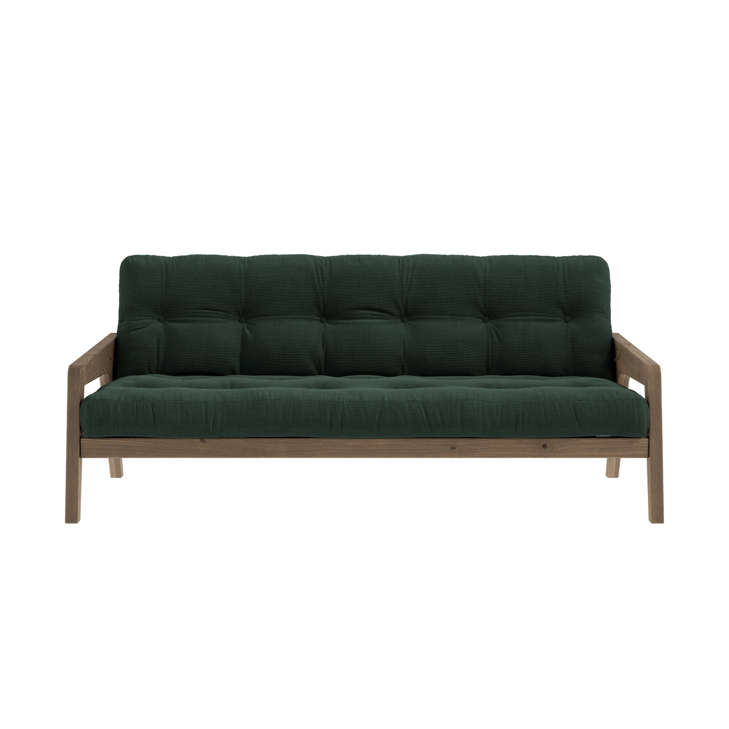 Karup Design - Grab Bäddsoffa Brun/Seaweed Manchester 204cm - Grön