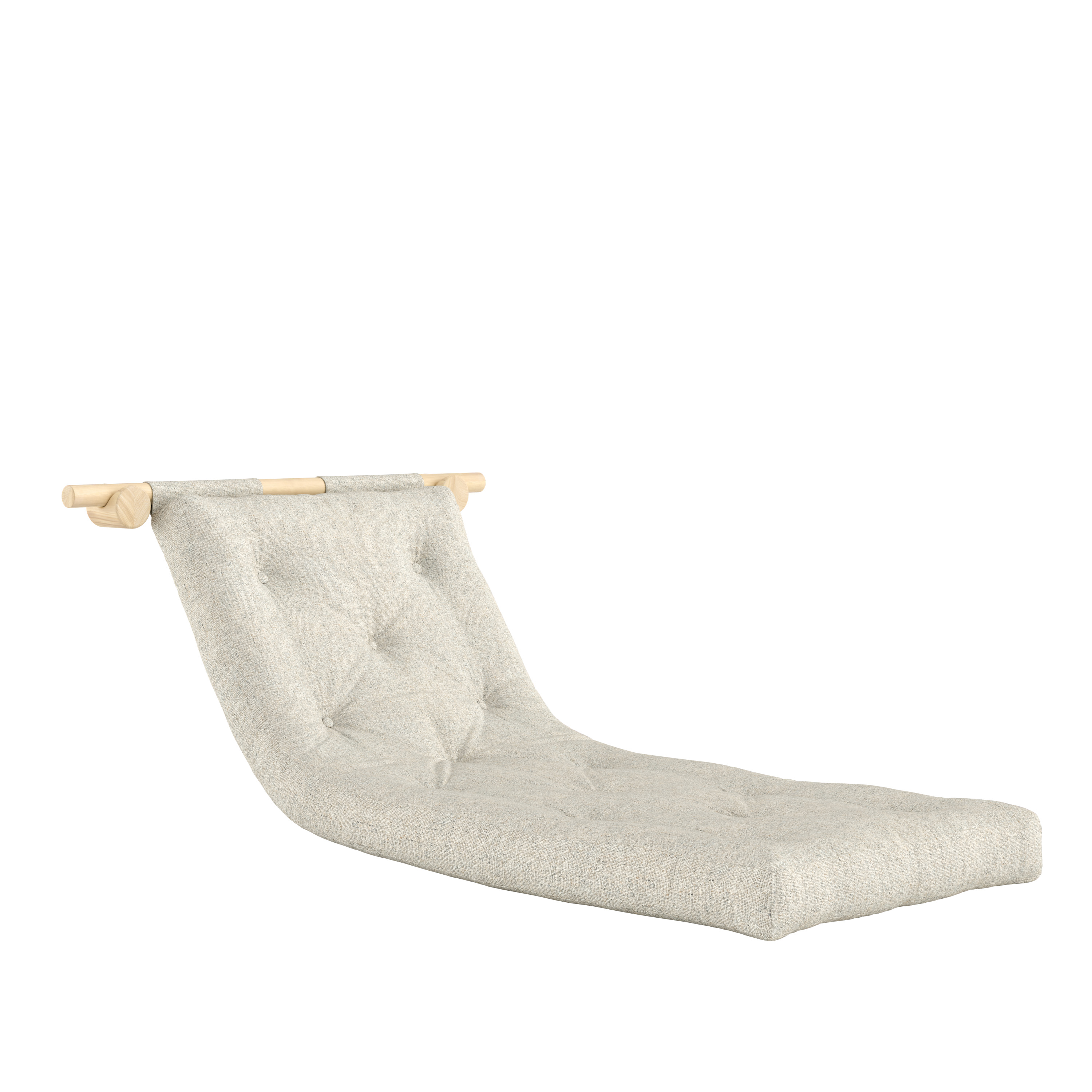 Karup Design Hooked Bäddfotölj Raw Soft Chalk 75x200