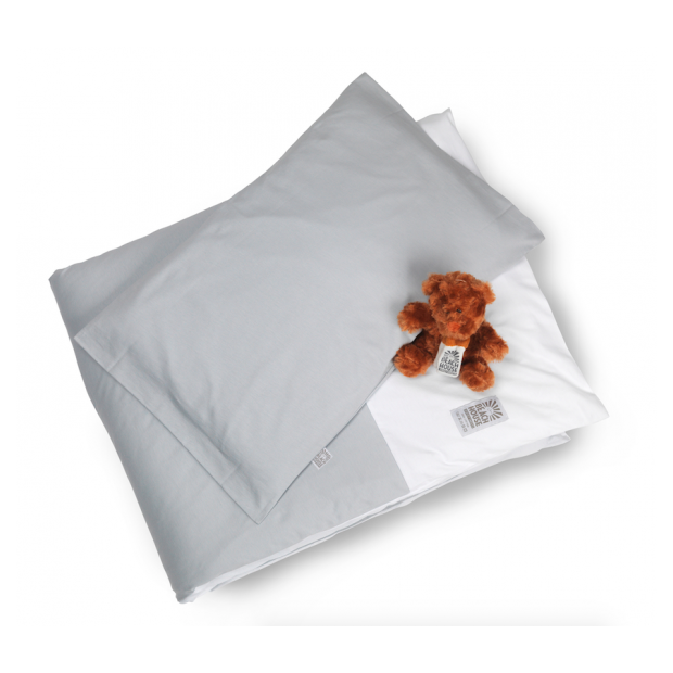Beach House Company - Babby Bedding Fold Påslakanset Spjälsäng Fog - Grå