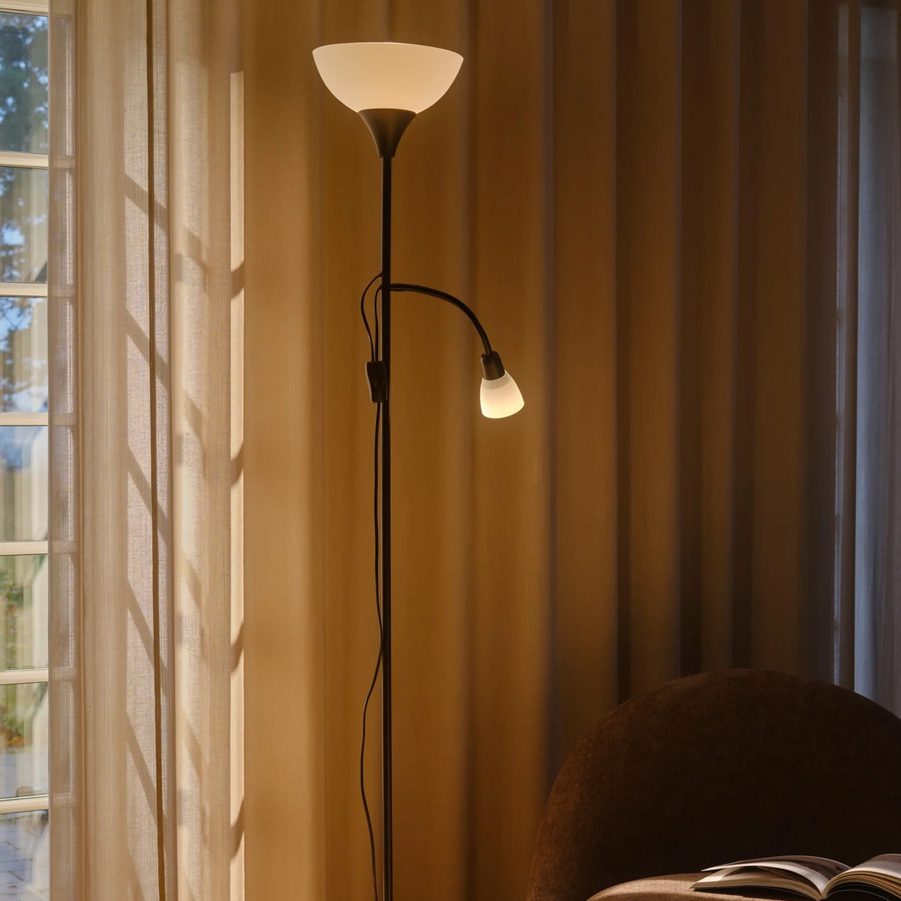 Nordlux Lauria Golvlampa Svart 178cm