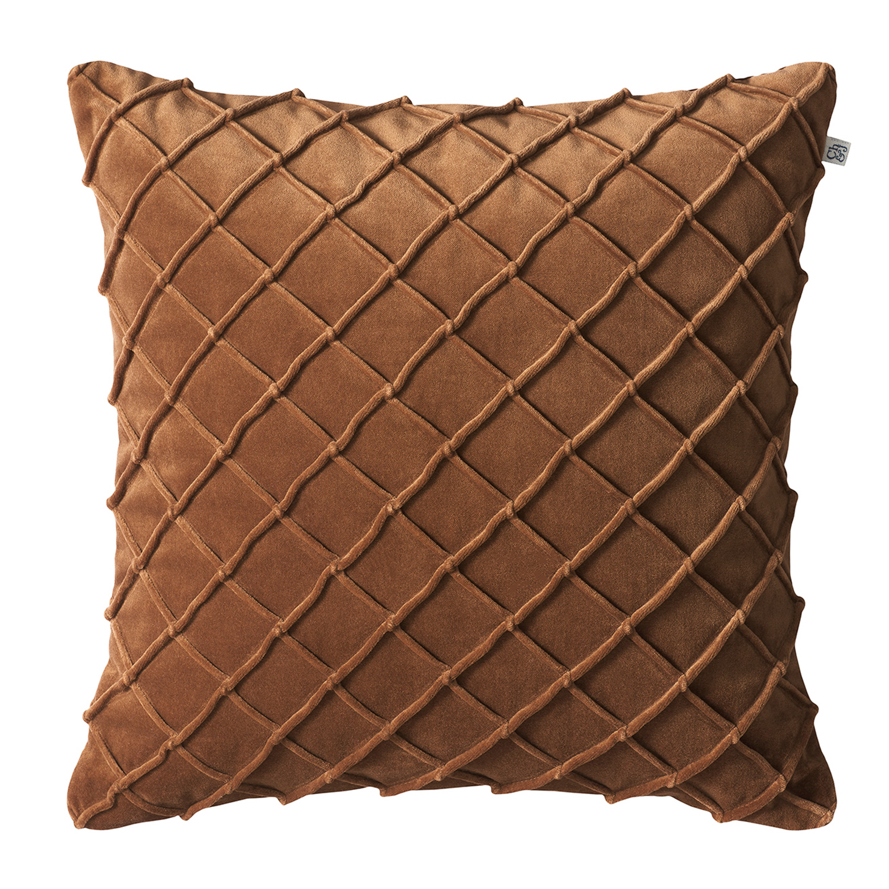 Deva Kuddfodral Sammet Cognac 50x50