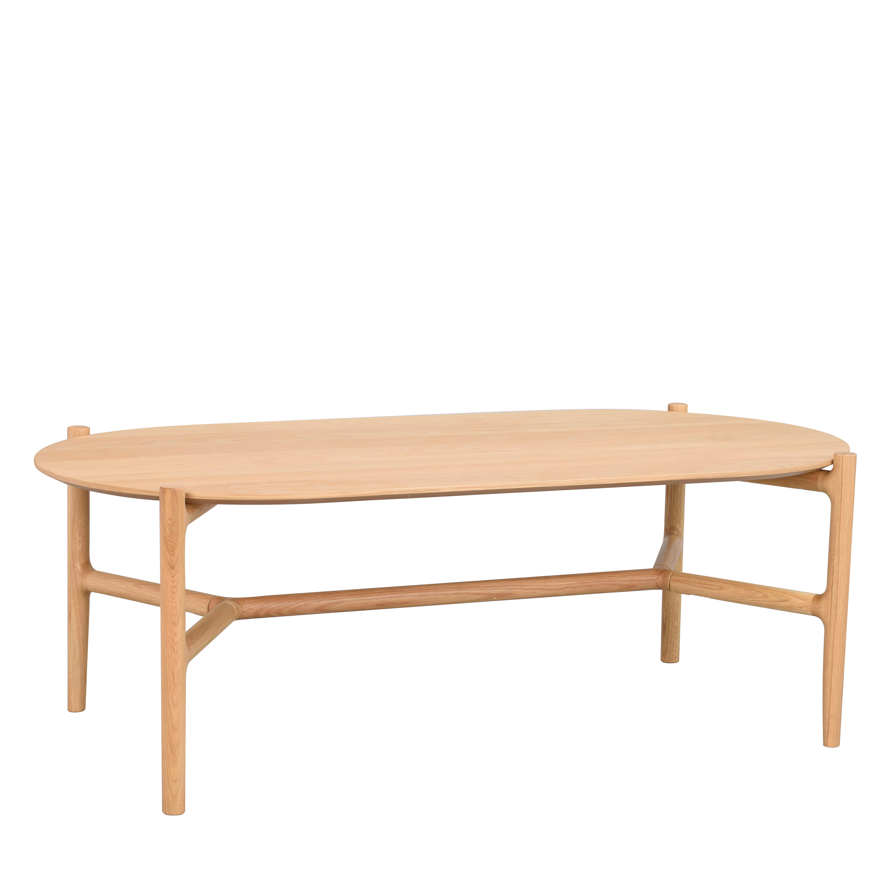 Holton Couchtisch Oval Eiche 130x65cm