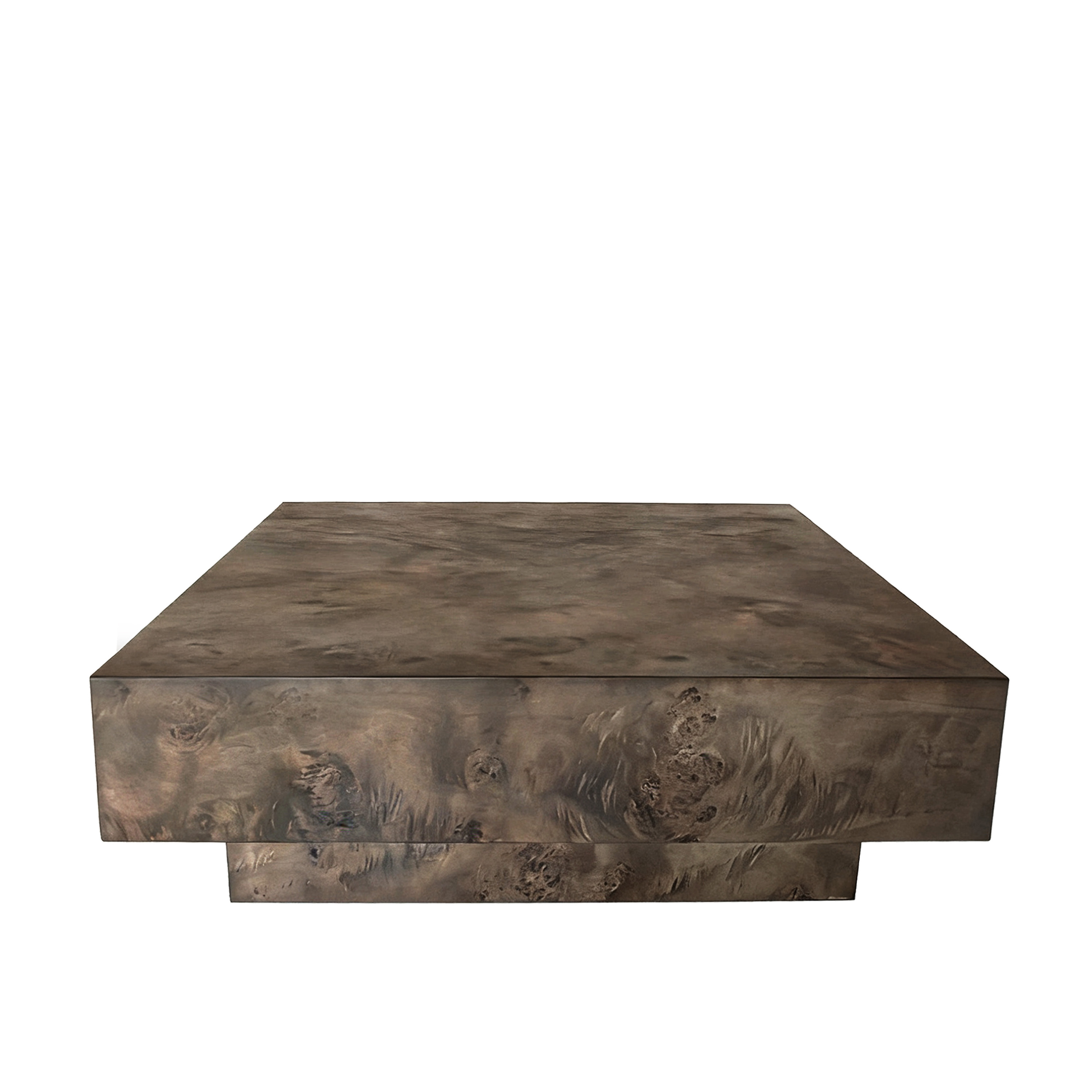 Sleepo Collection Poppy Couchtisch Braun gebeizte Pappel 90x90