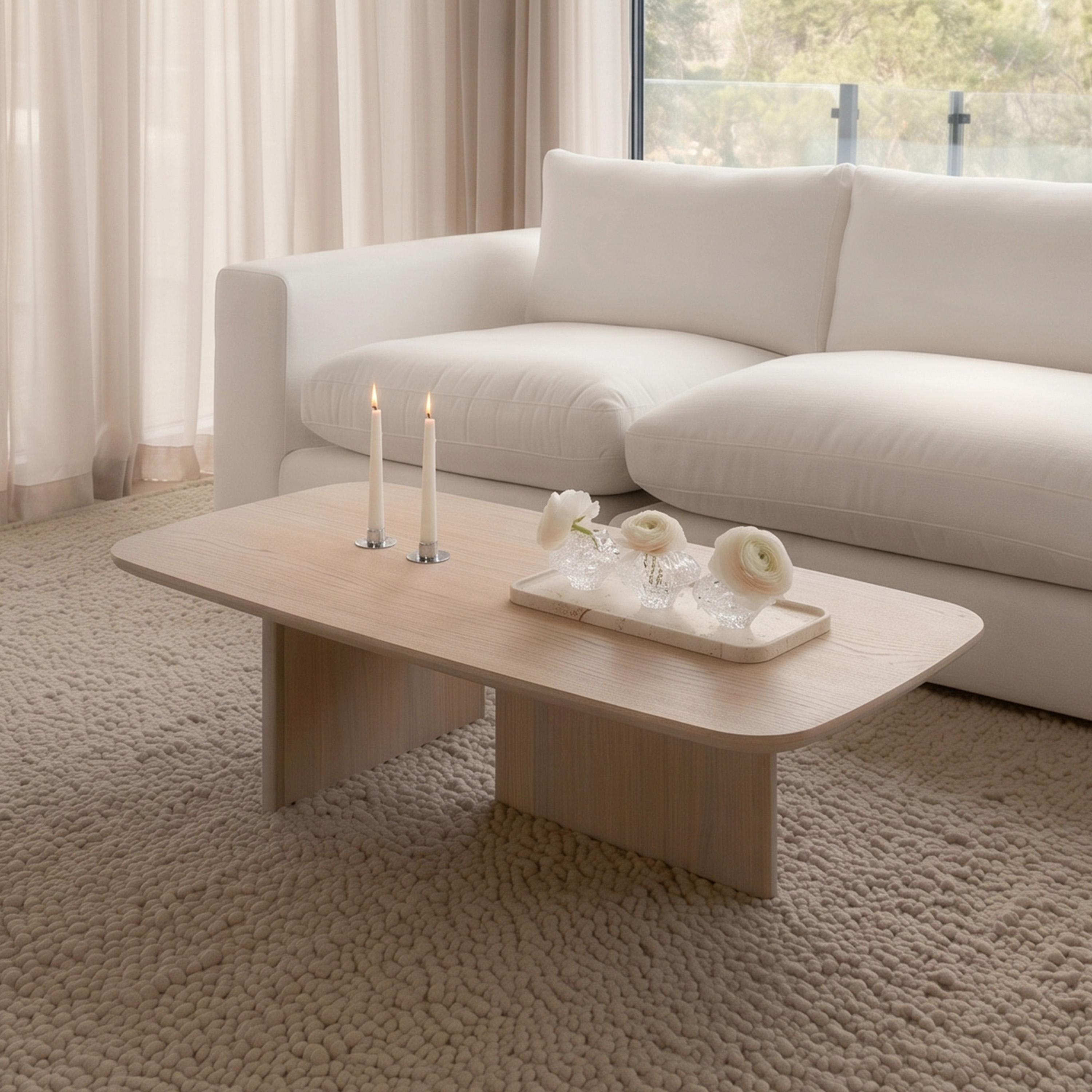 Sleepo Collection Ivy Soffbord Vitoljad Ek 120cm