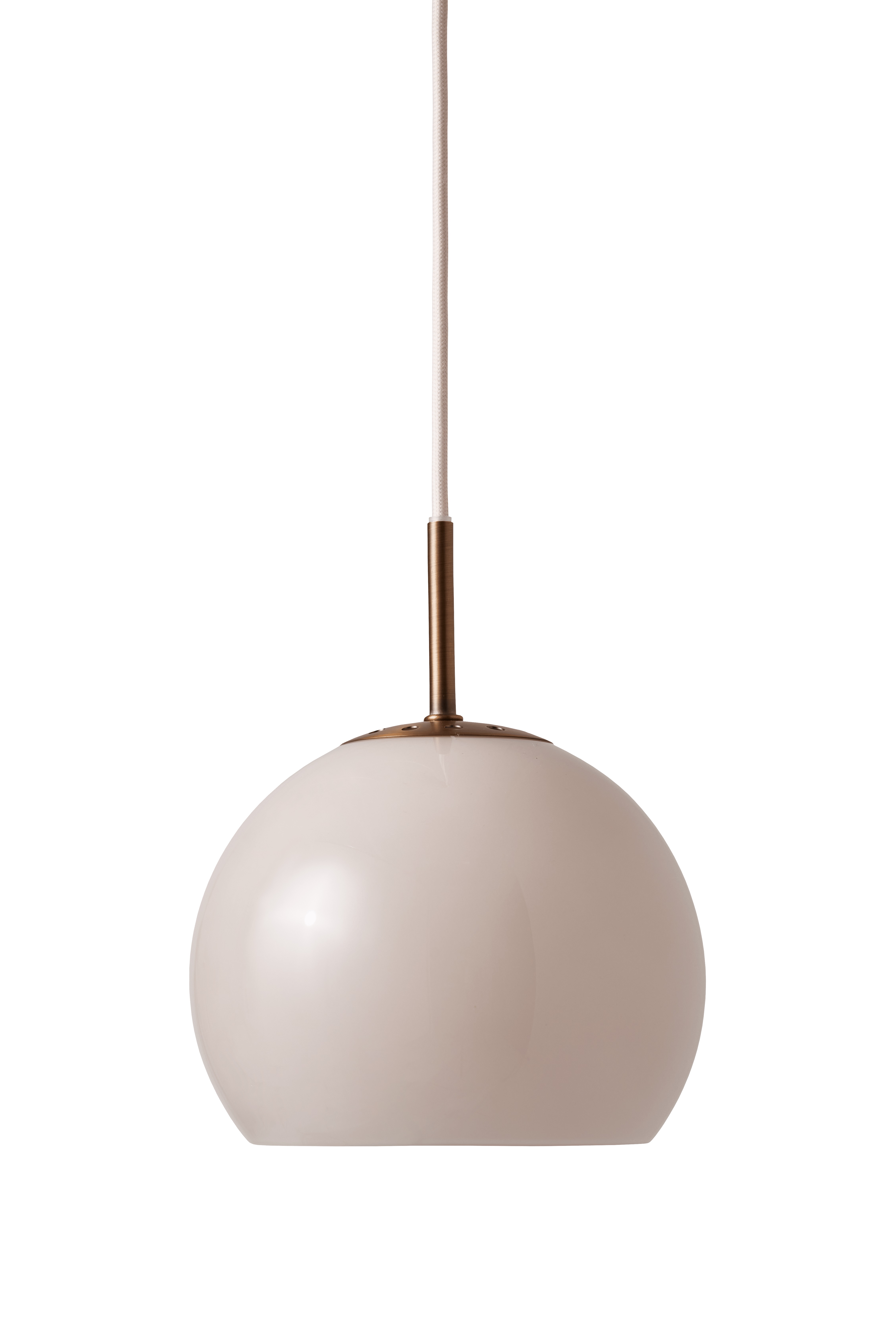 Ball Glass Taklampa Sand Grey Ø18