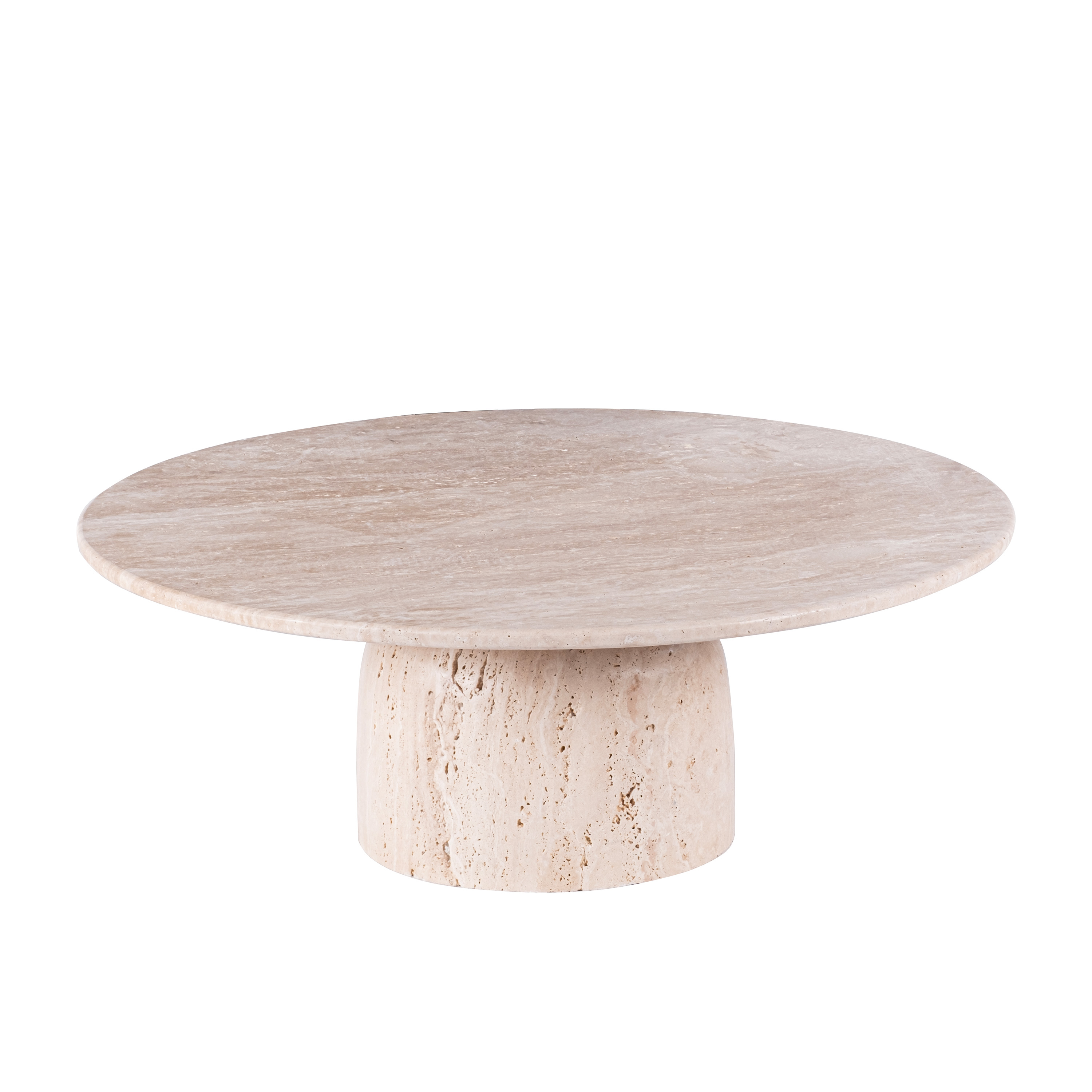 Nicola Soffbord Travertin Ø95