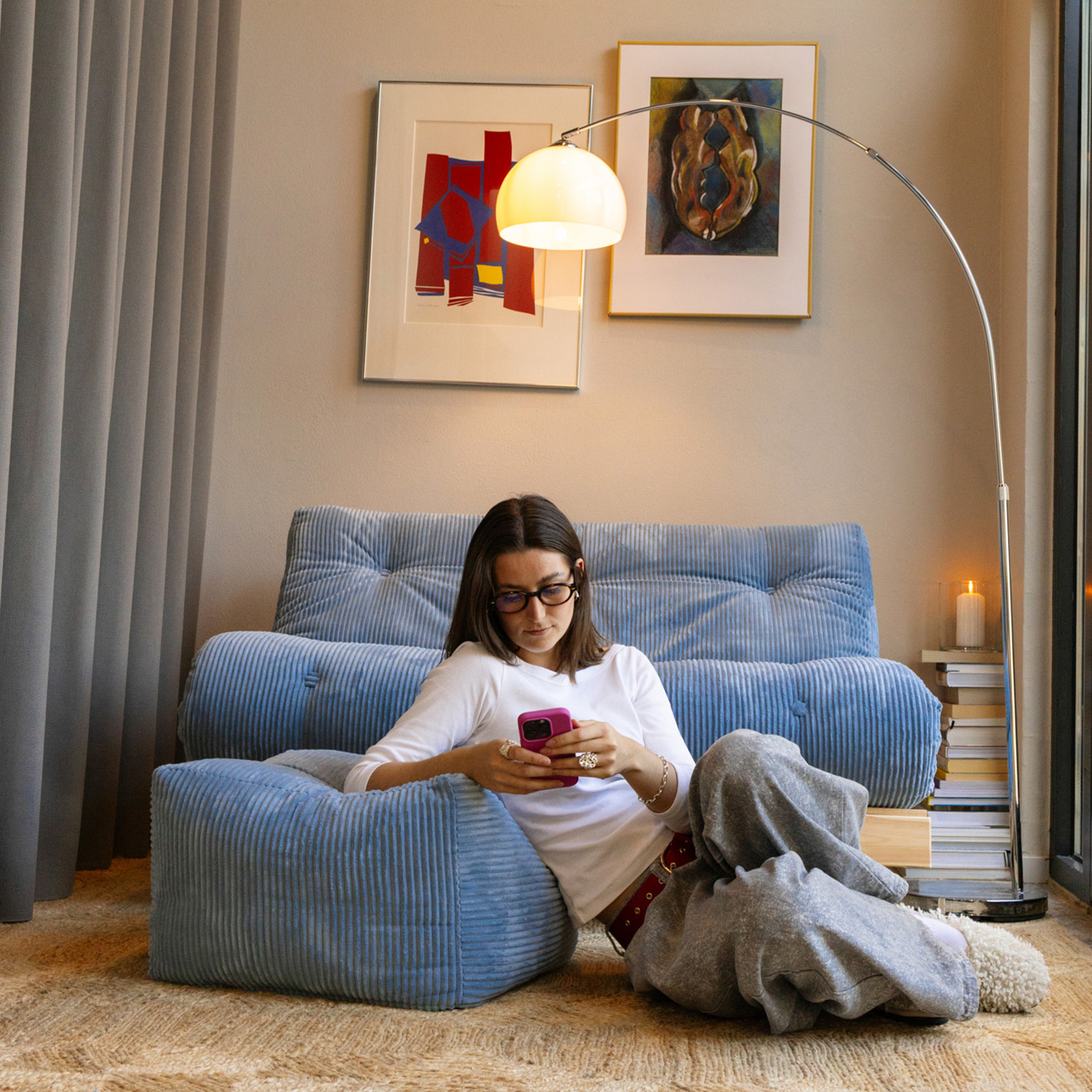 Karup Design Buddy Sittepuff Hazy Blue