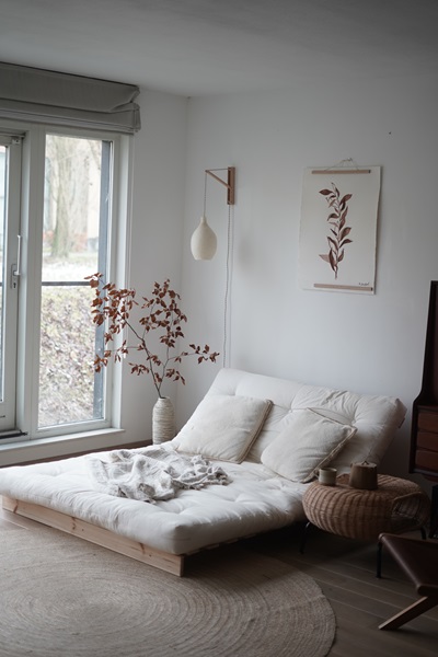 Karup Design Roots Bäddsoffa Natur/Clay Brown 140cm