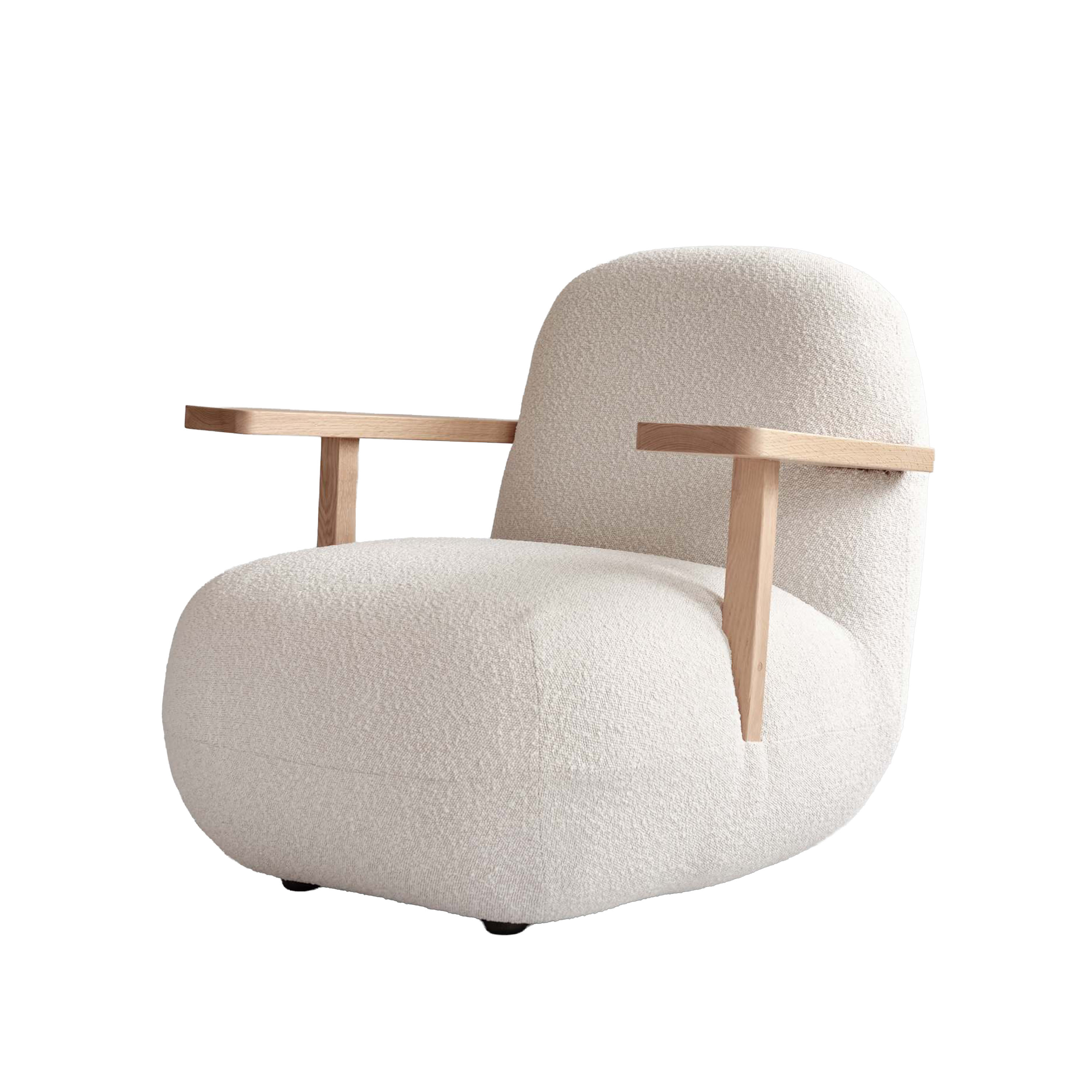 Toe Loungefotölj Natural Oak/Off White
