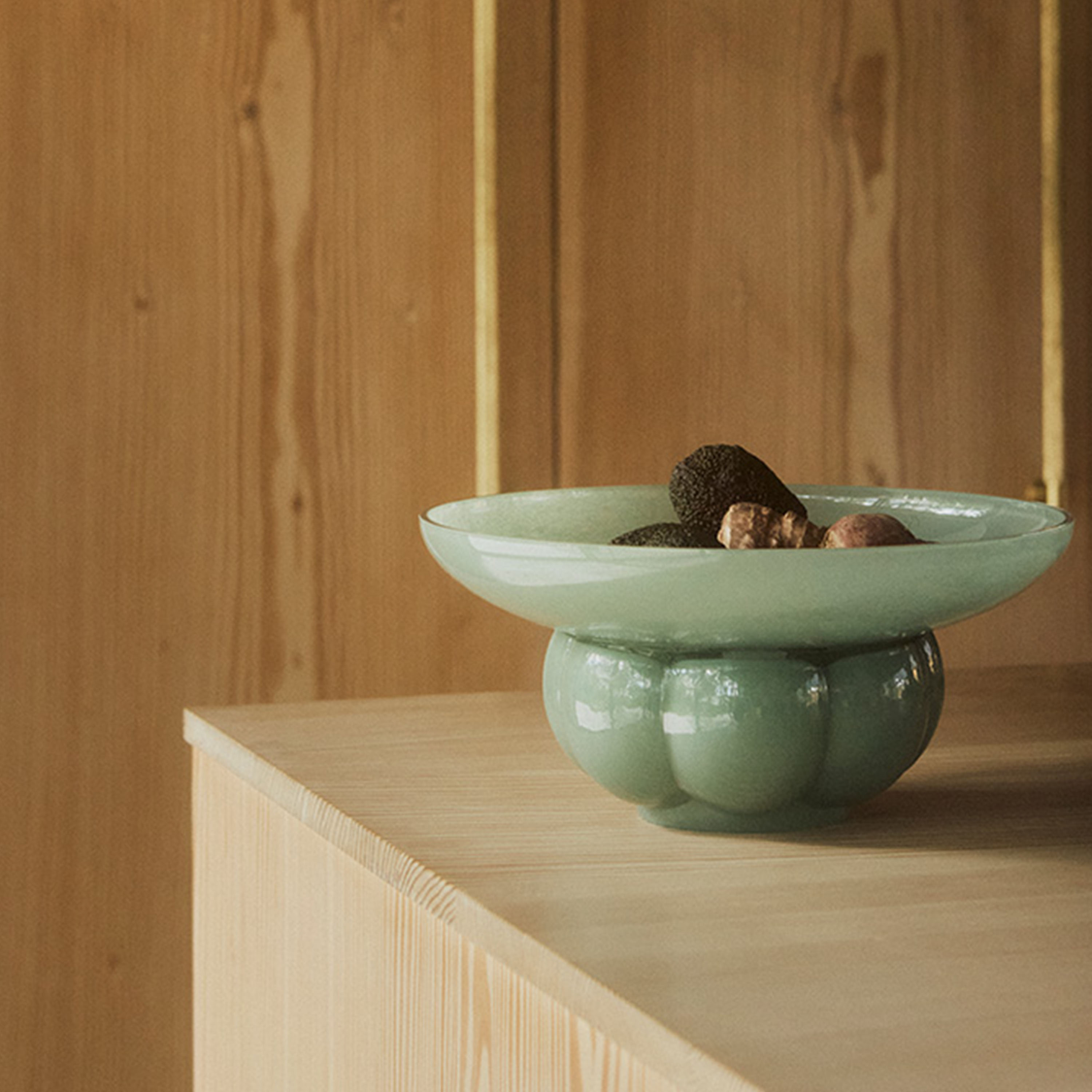 AYTM Uva Glasschale Pastel Green Ø33