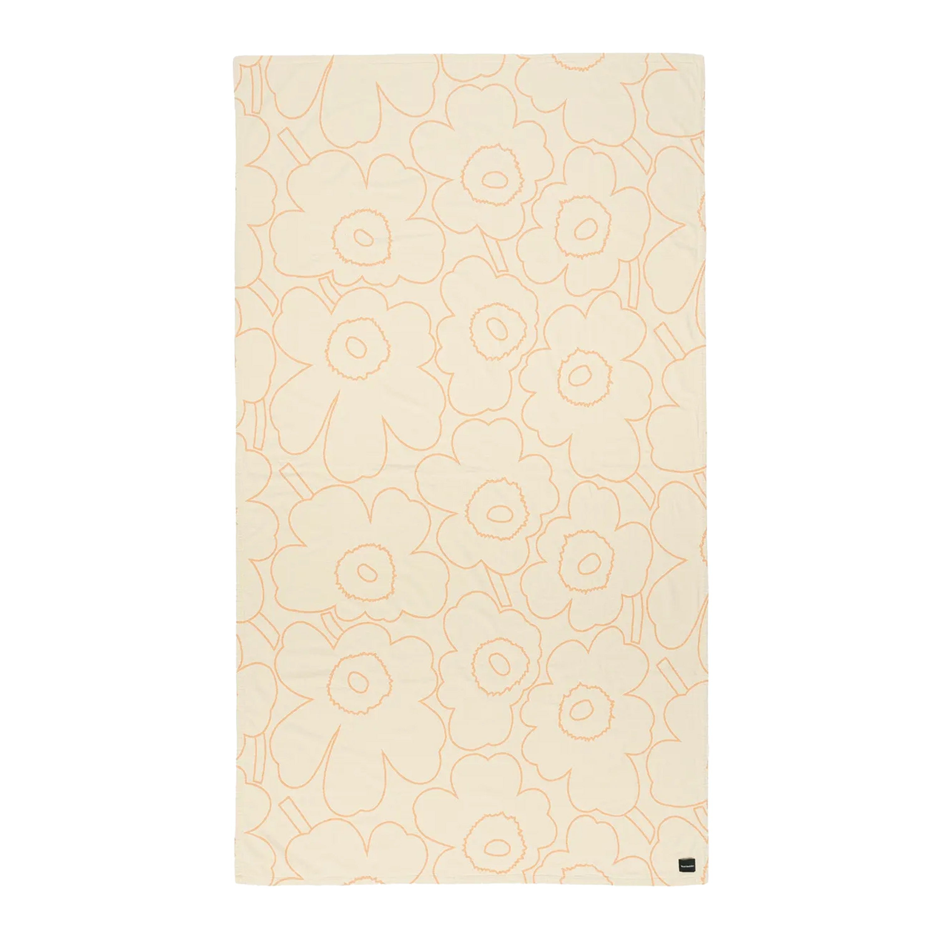 Marimekko - Piirto Unikko Överkast Peach 160x260 - Vit