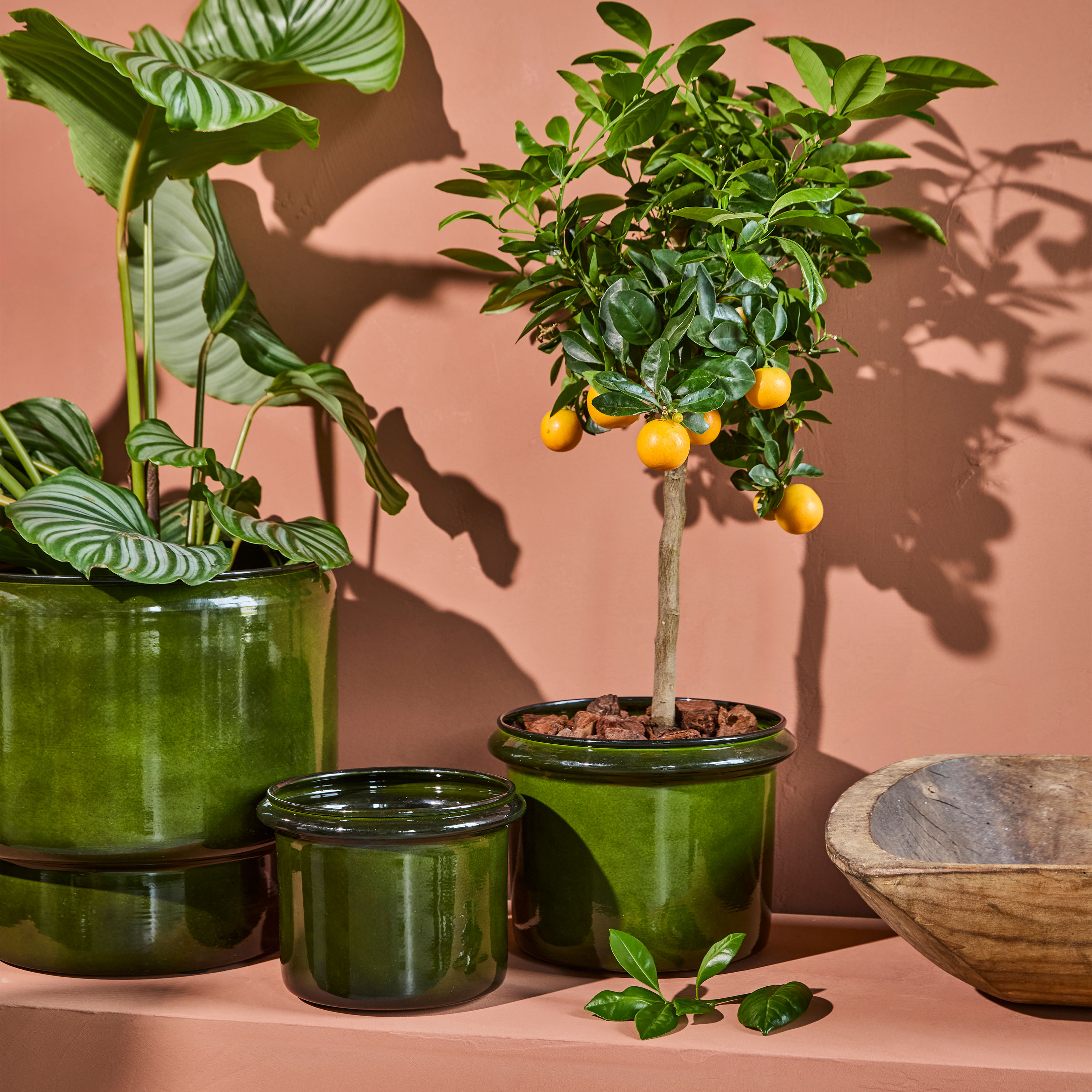 House Doctor Hoop Blumentopf Grün 2er-Pack