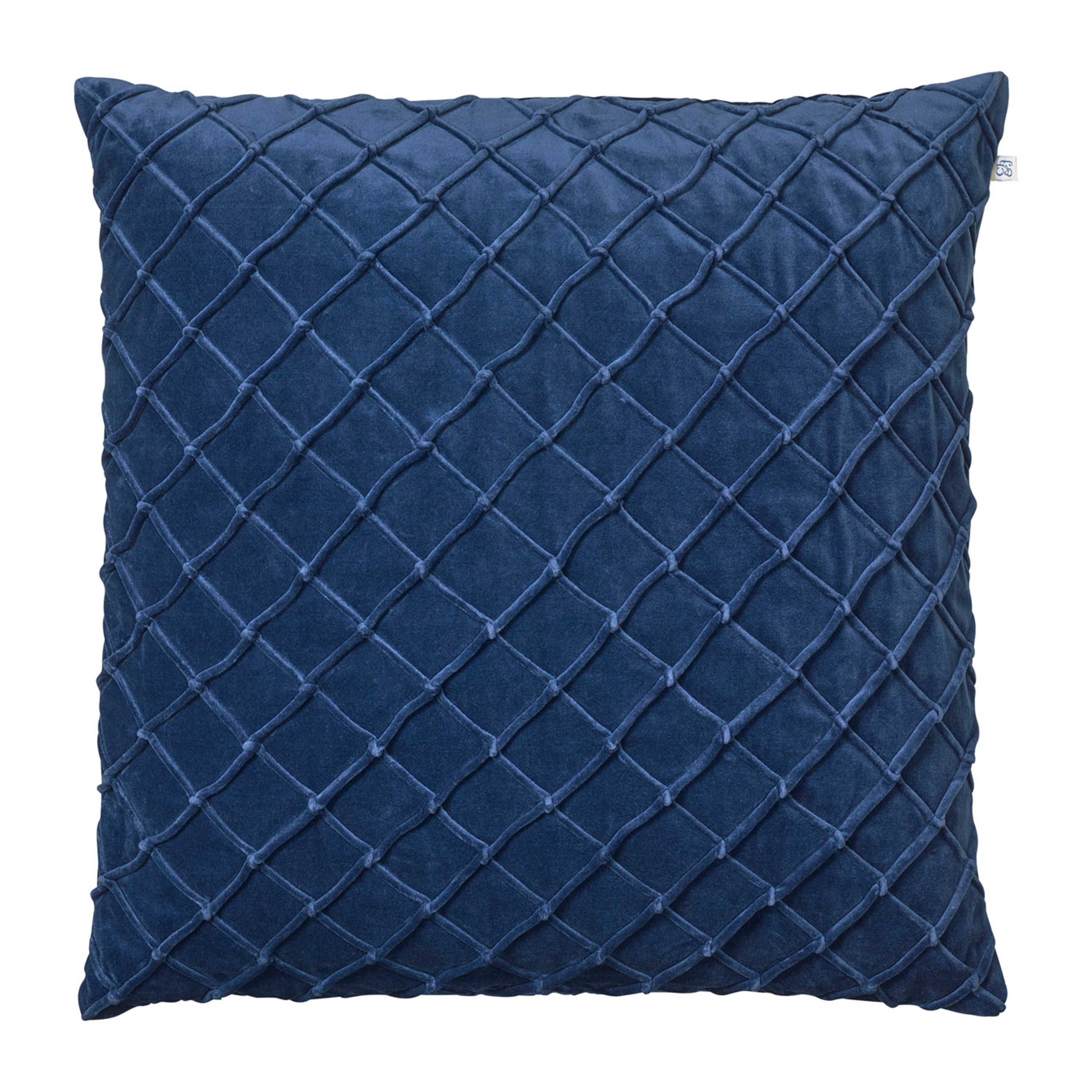 Deva Kuddfodral Sammet Blue 50x50
