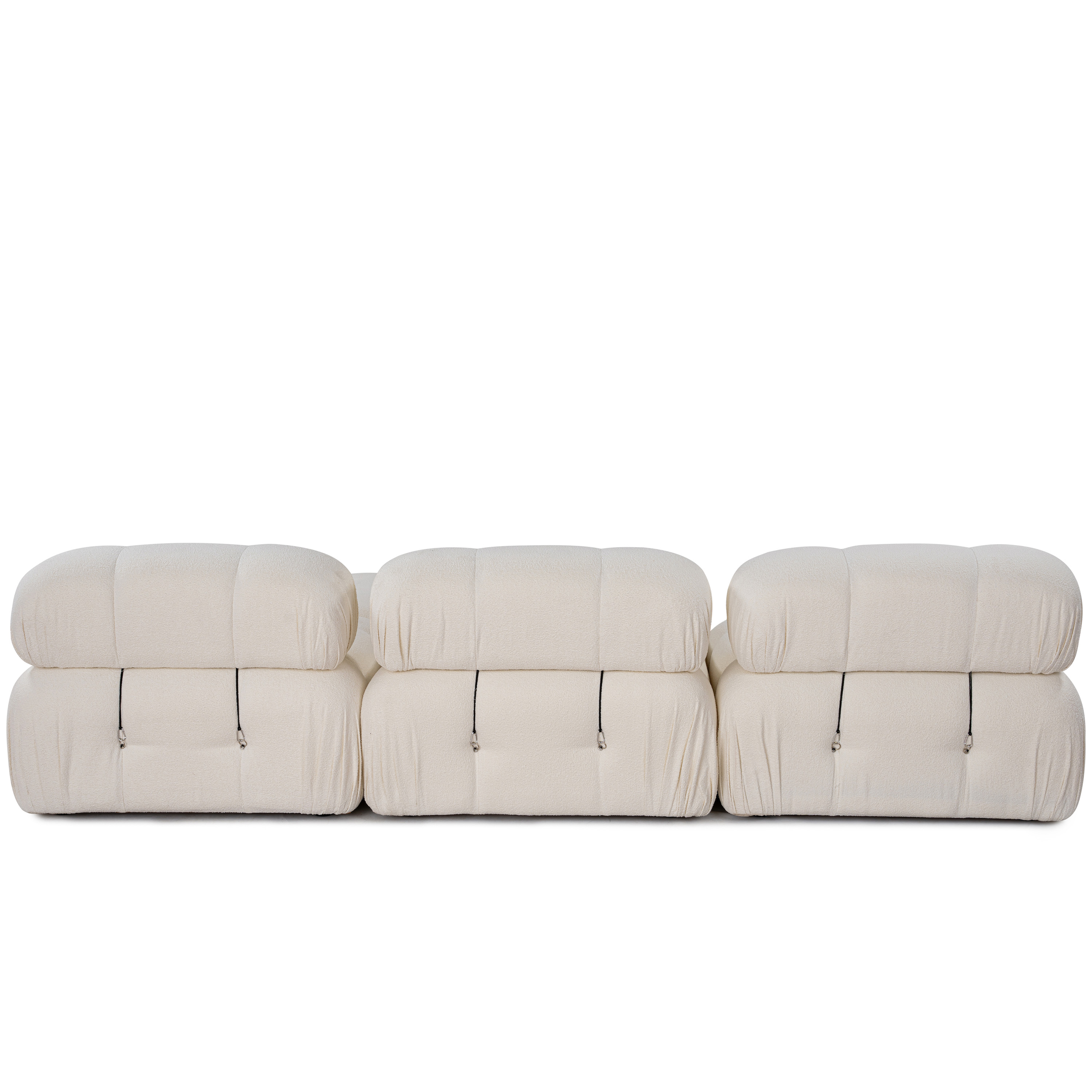 Sleepo Collection Blanca 3-istuttava Divaanisohva White Bouclé