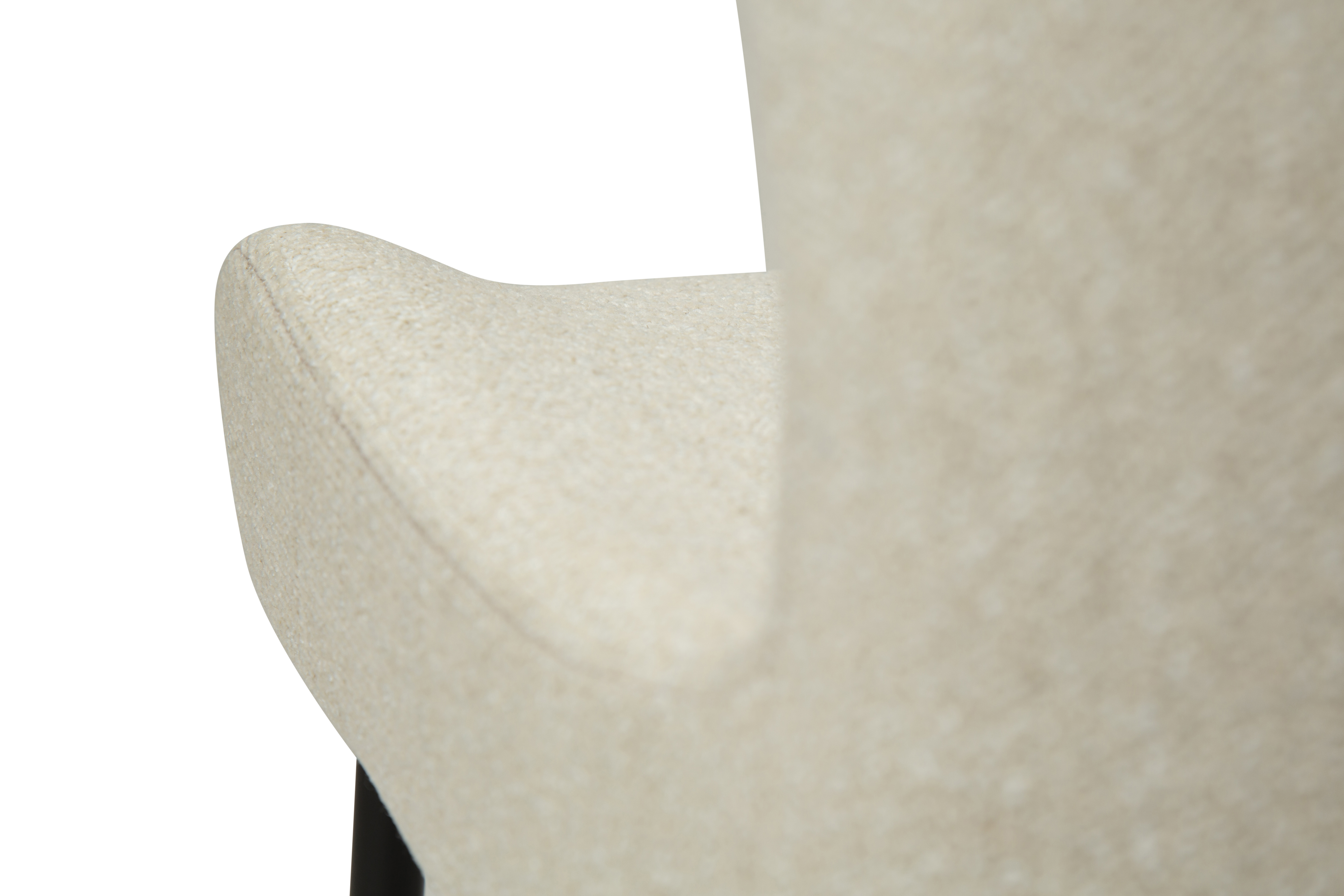 Dan Form Glam spisestol boucle lysebeige/svart