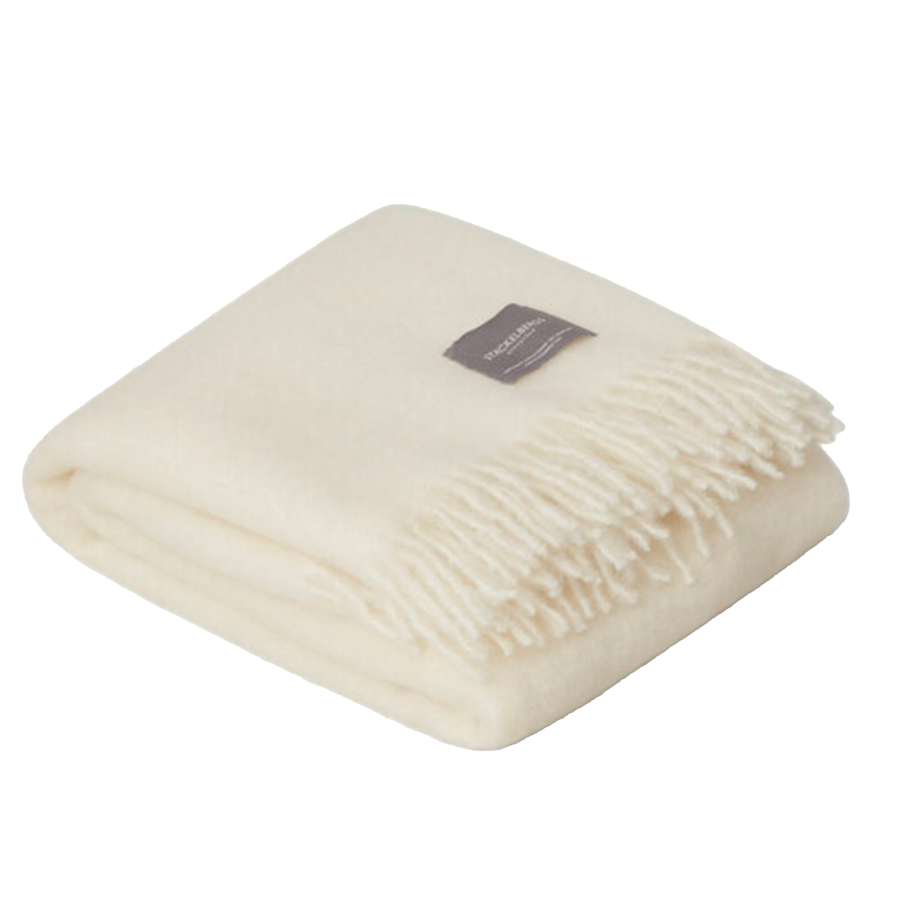 Mohair Pläd Bright White