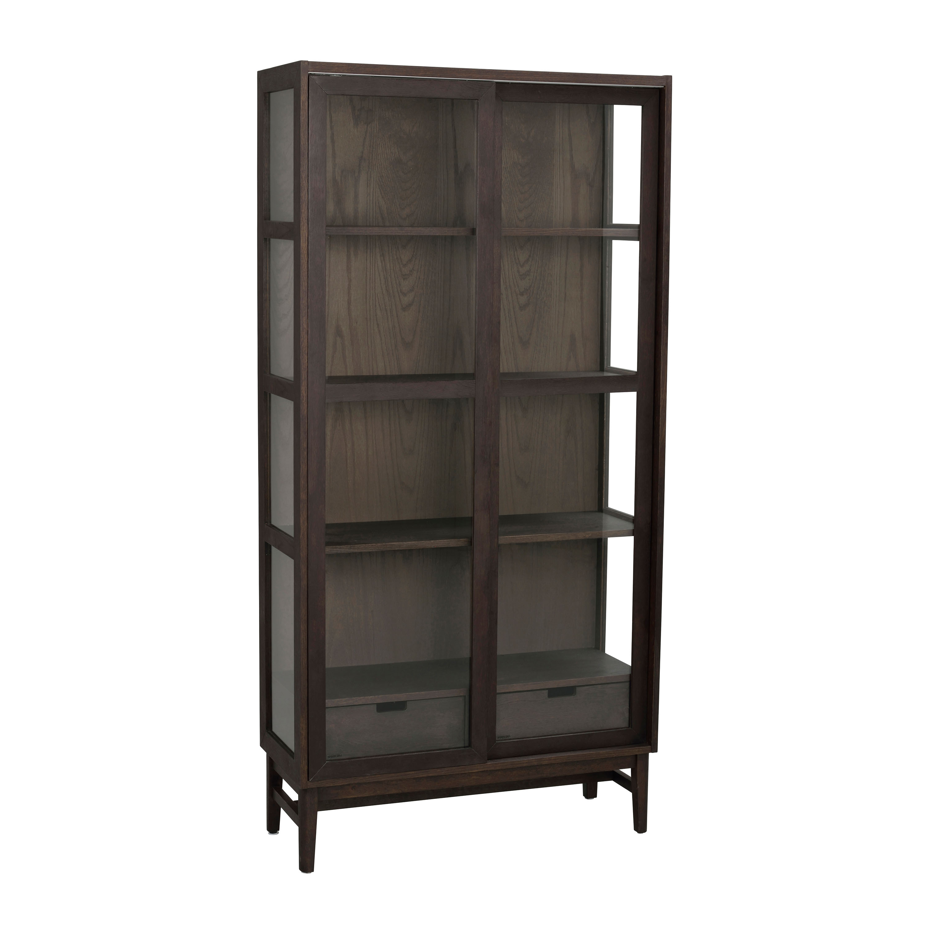 Hazelton Vitrine Schrank Braun 203cm