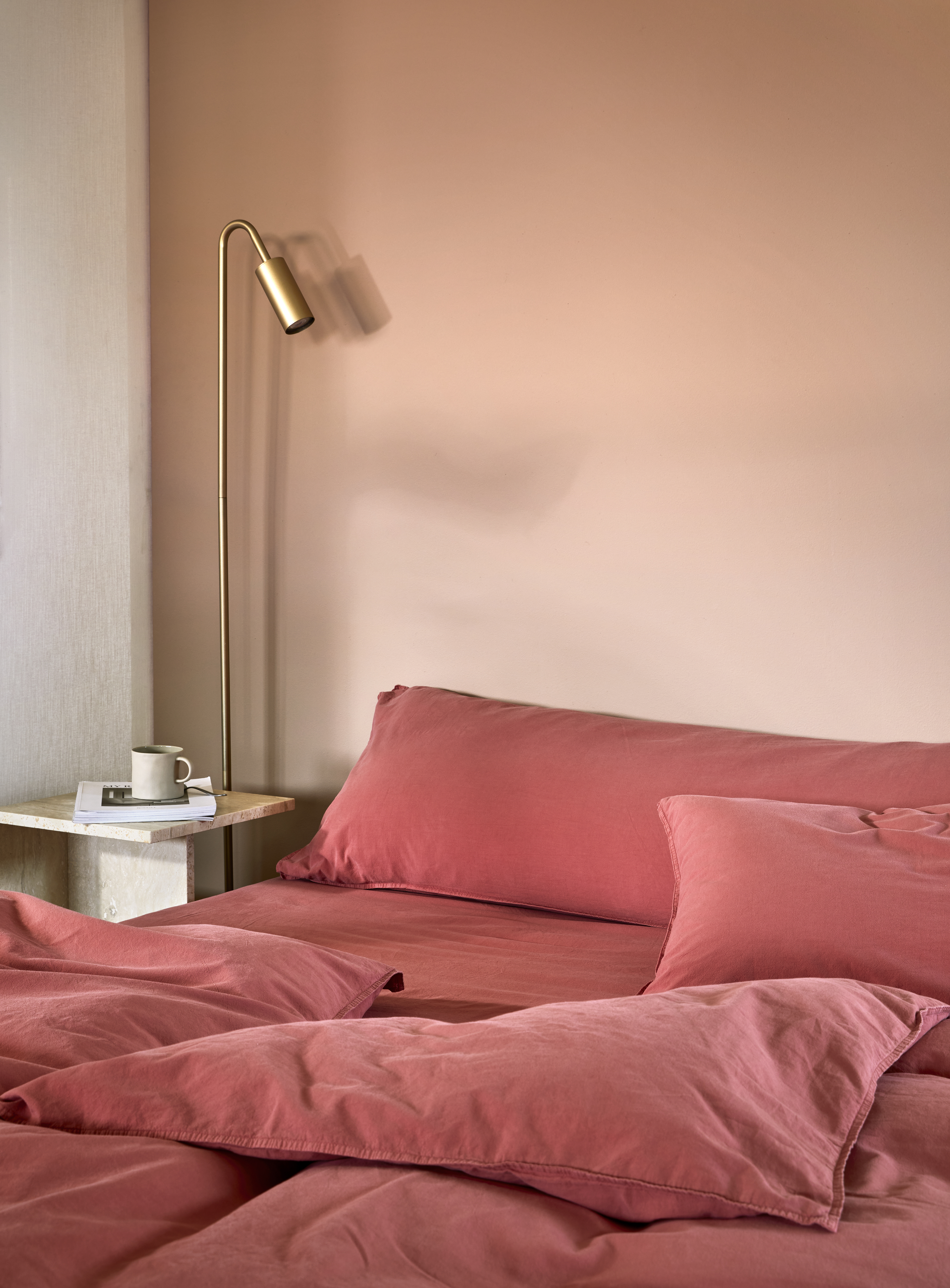 Høie Frøya 2-osainen Pussilakanasarja Vanhavaaleanpunainen