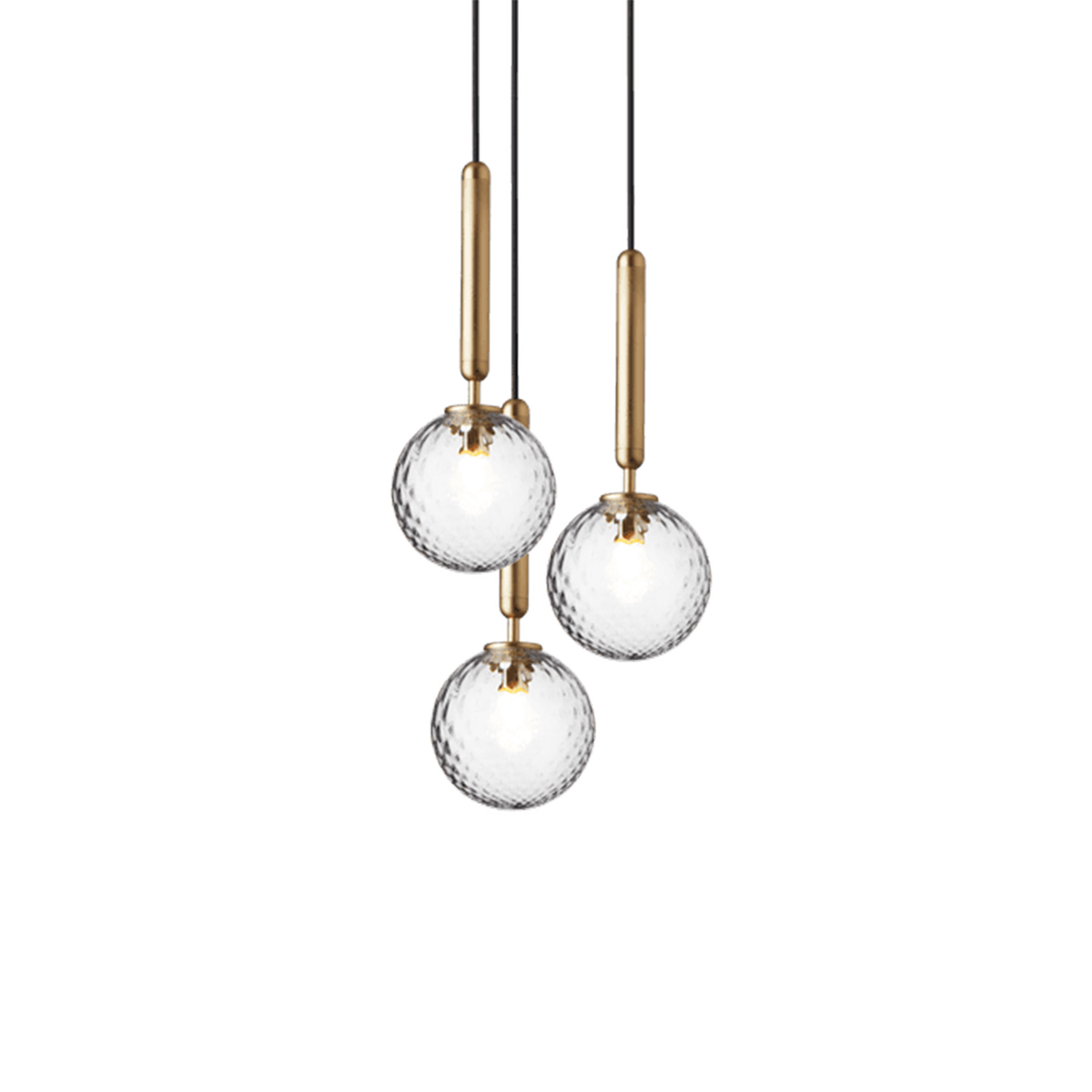 Miira 3 Taklampa Brass/Optic Clear Ø31