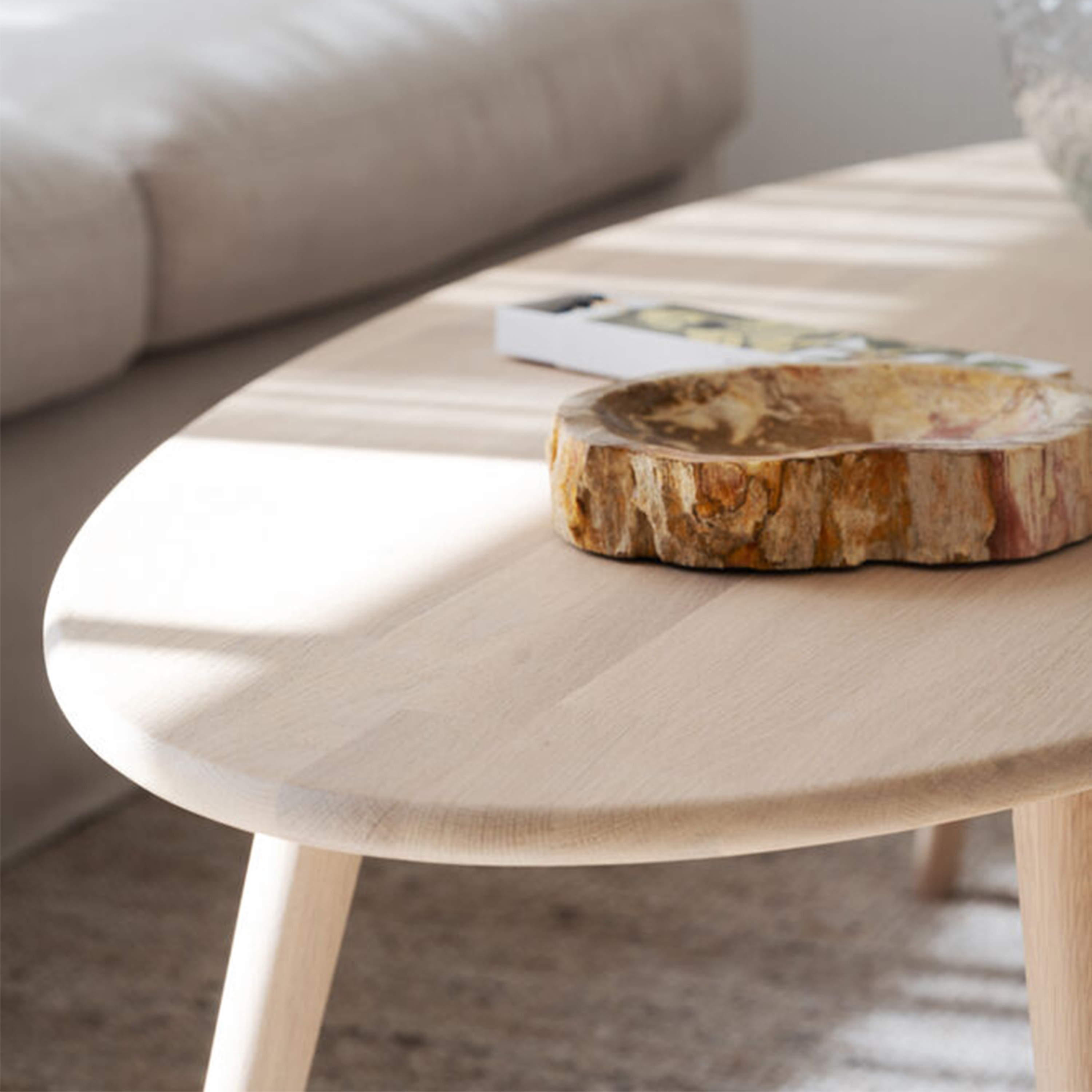 Rowico Home Tompkins Couchtisch Weißpigmentiert 150x60cm