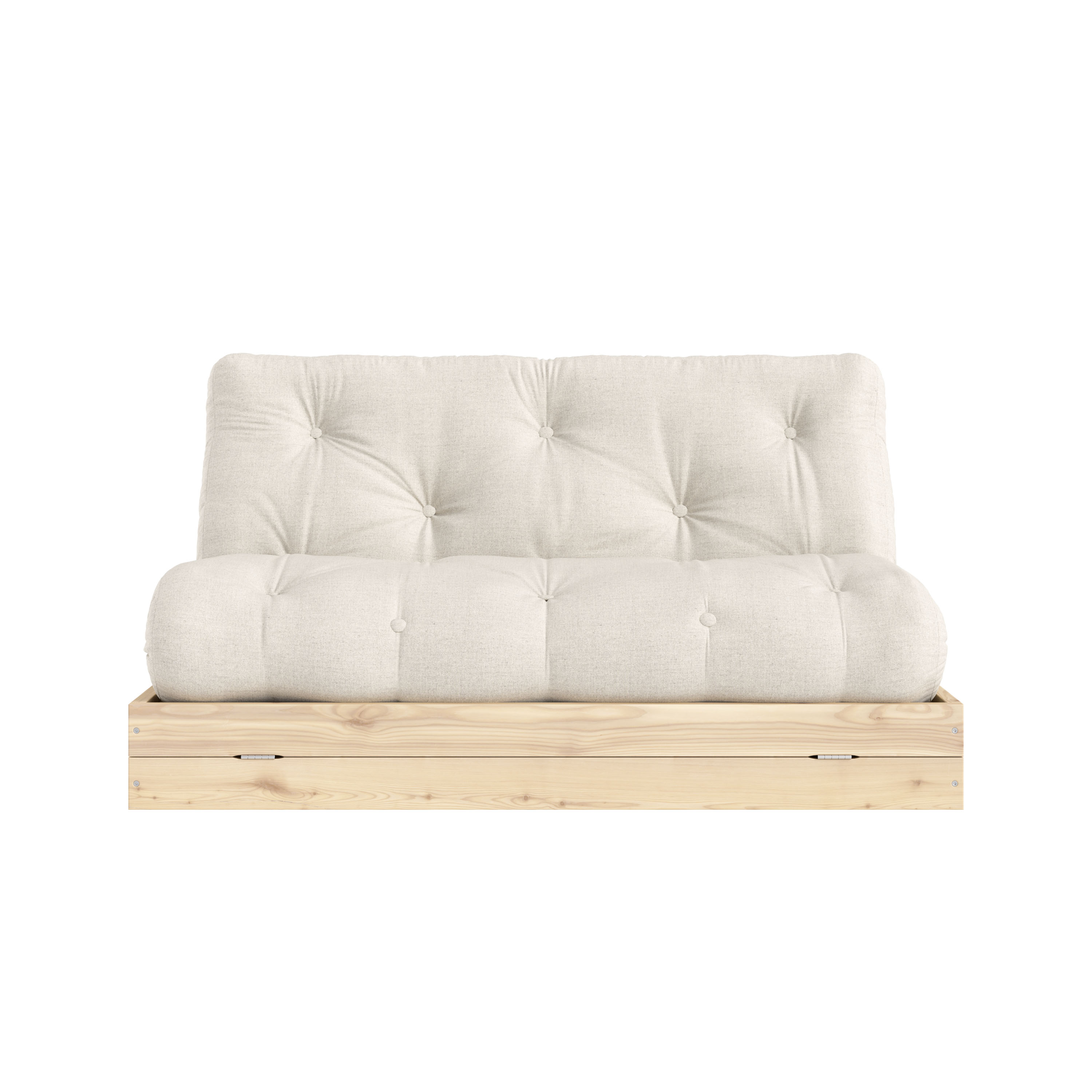 Karup Design Flip Vuodesohva Raw patjalla Linen 140x200